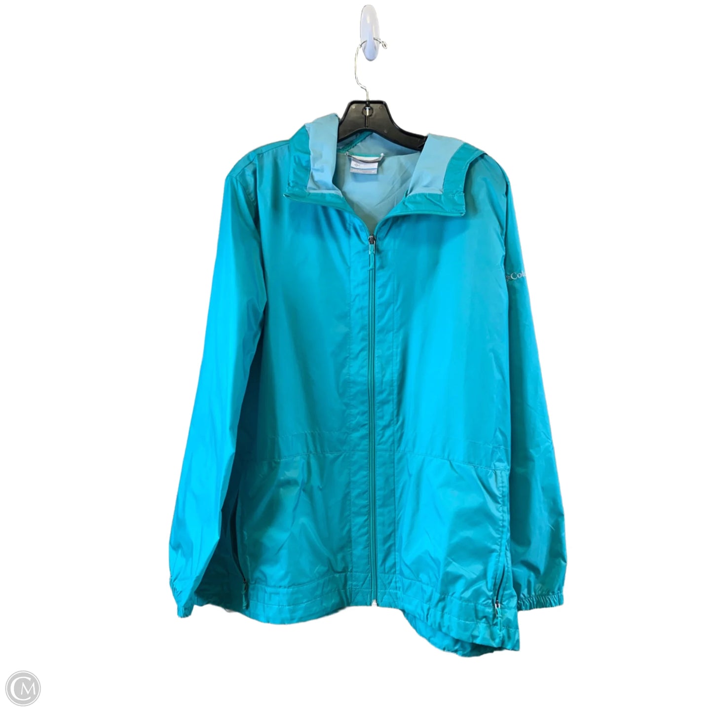 Jacket Windbreaker By Columbia In Blue, Size: 1x
