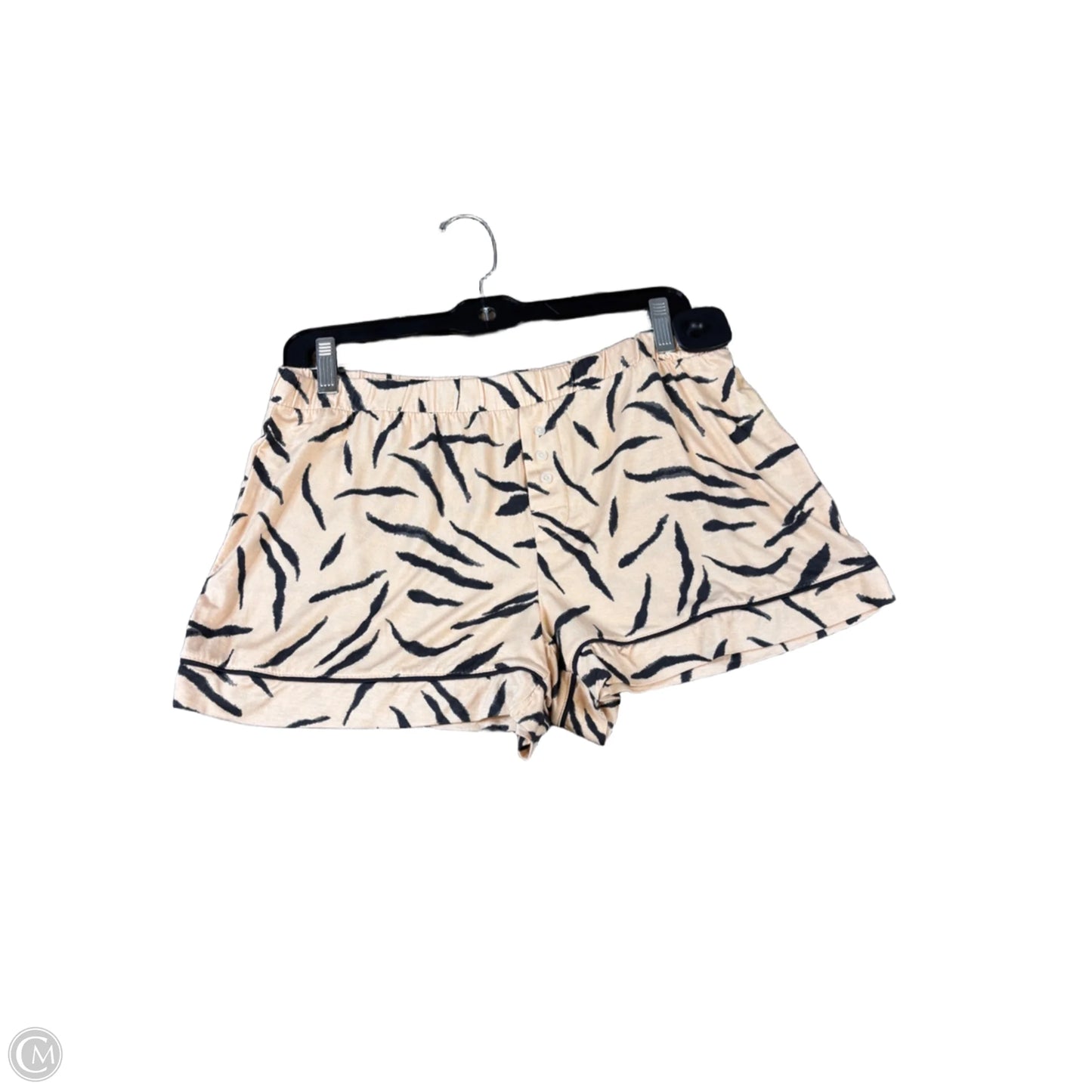 Pajamas 2pc By Cmf In Brown & Cream, Size: S