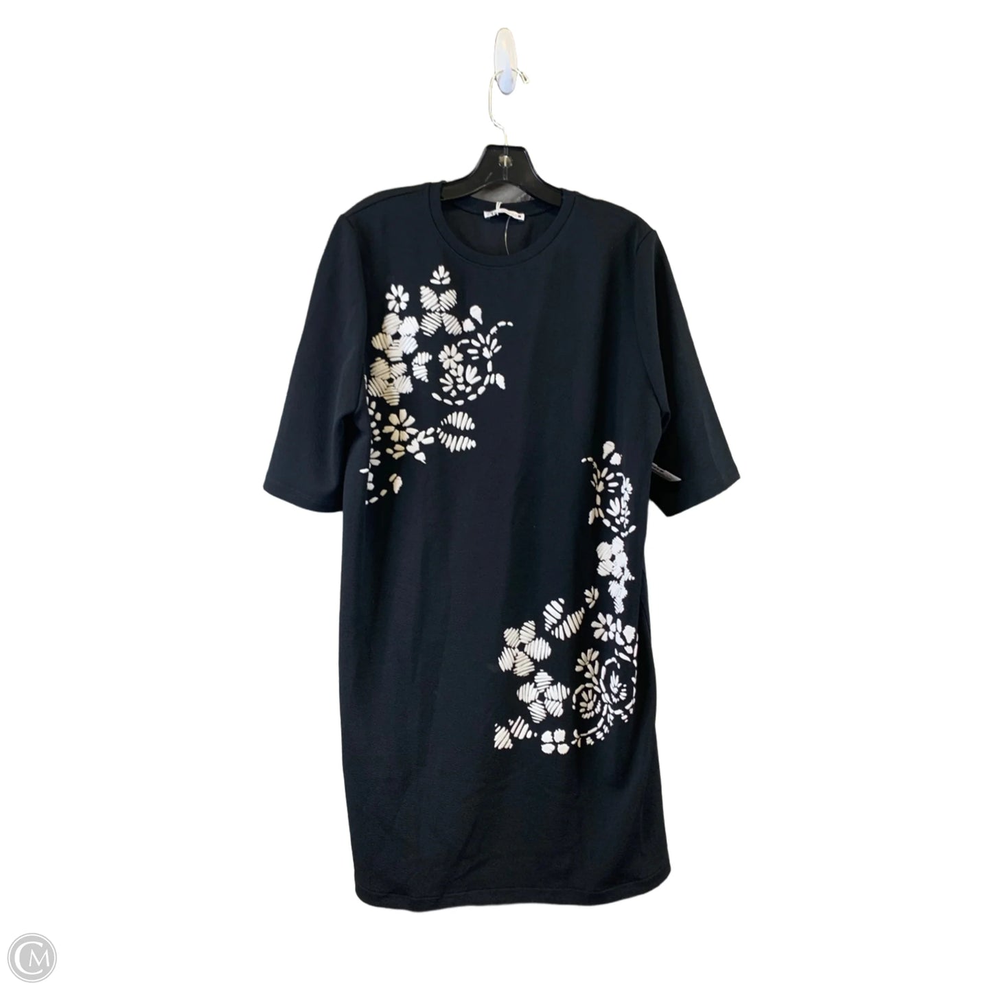Dress Casual Midi By Zara In Black & White, Size: M