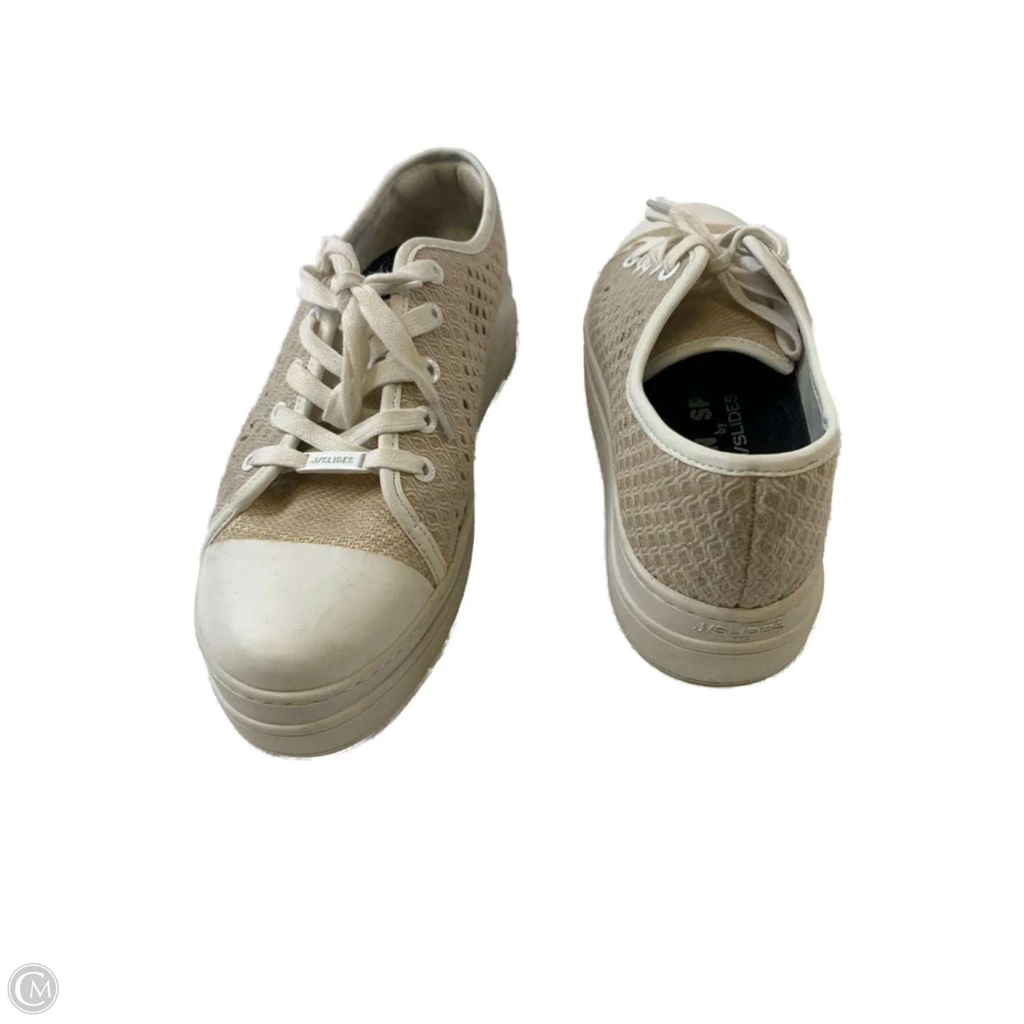 Shoes Sneakers Platform By J Slides In Beige, Size: 8