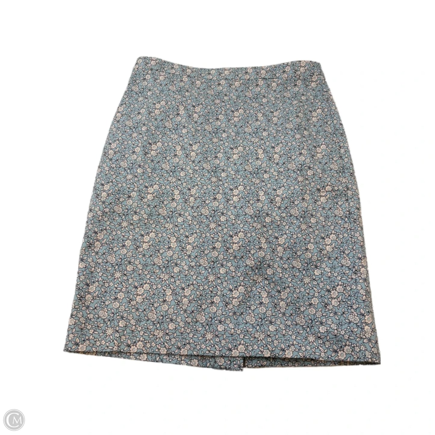 Skirt Midi By J. Crew In Blue & White, Size: 6