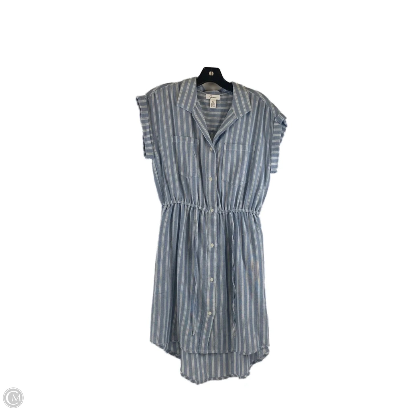Dress Casual Midi By Japna In Blue & White, Size: M