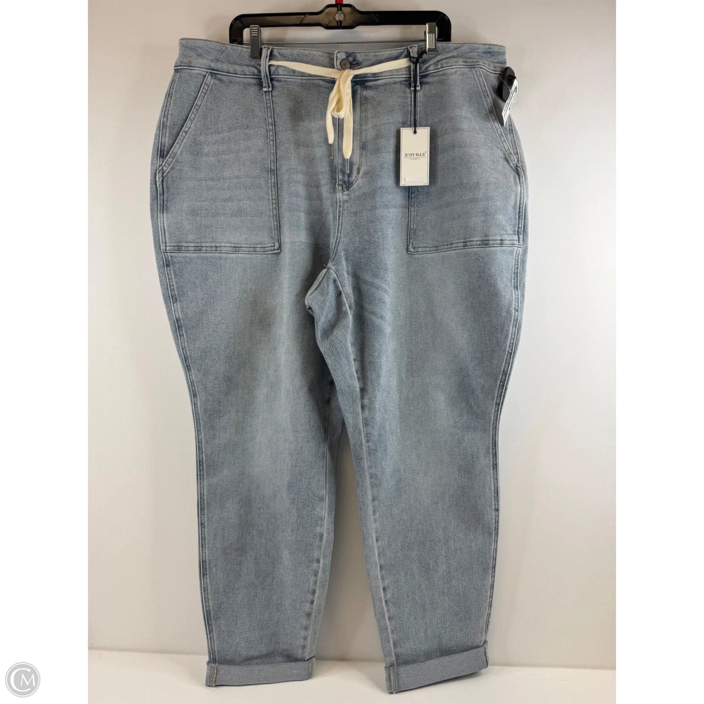 Jeans Straight By Judy Blue In Blue Denim, Size: 22