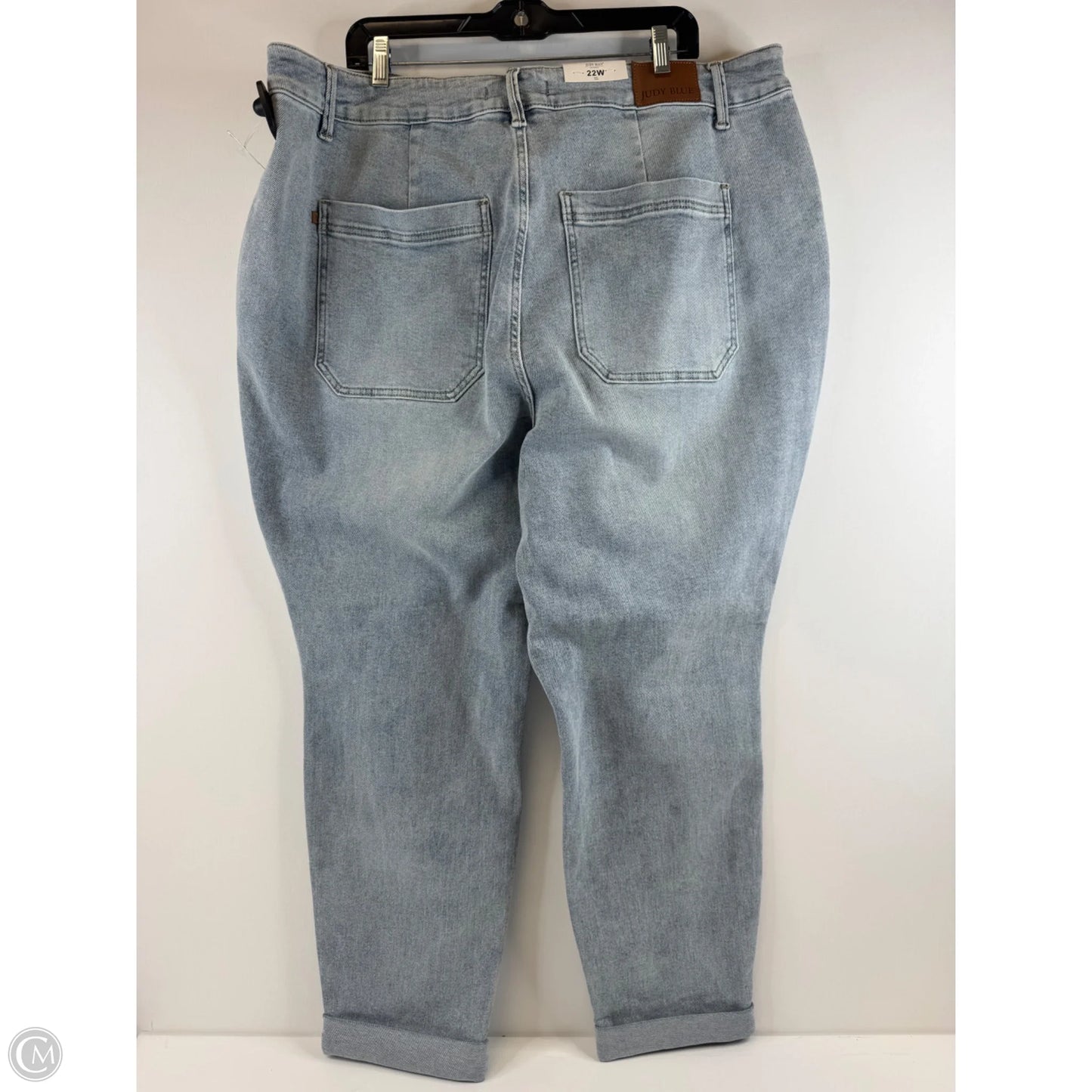 Jeans Straight By Judy Blue In Blue Denim, Size: 22
