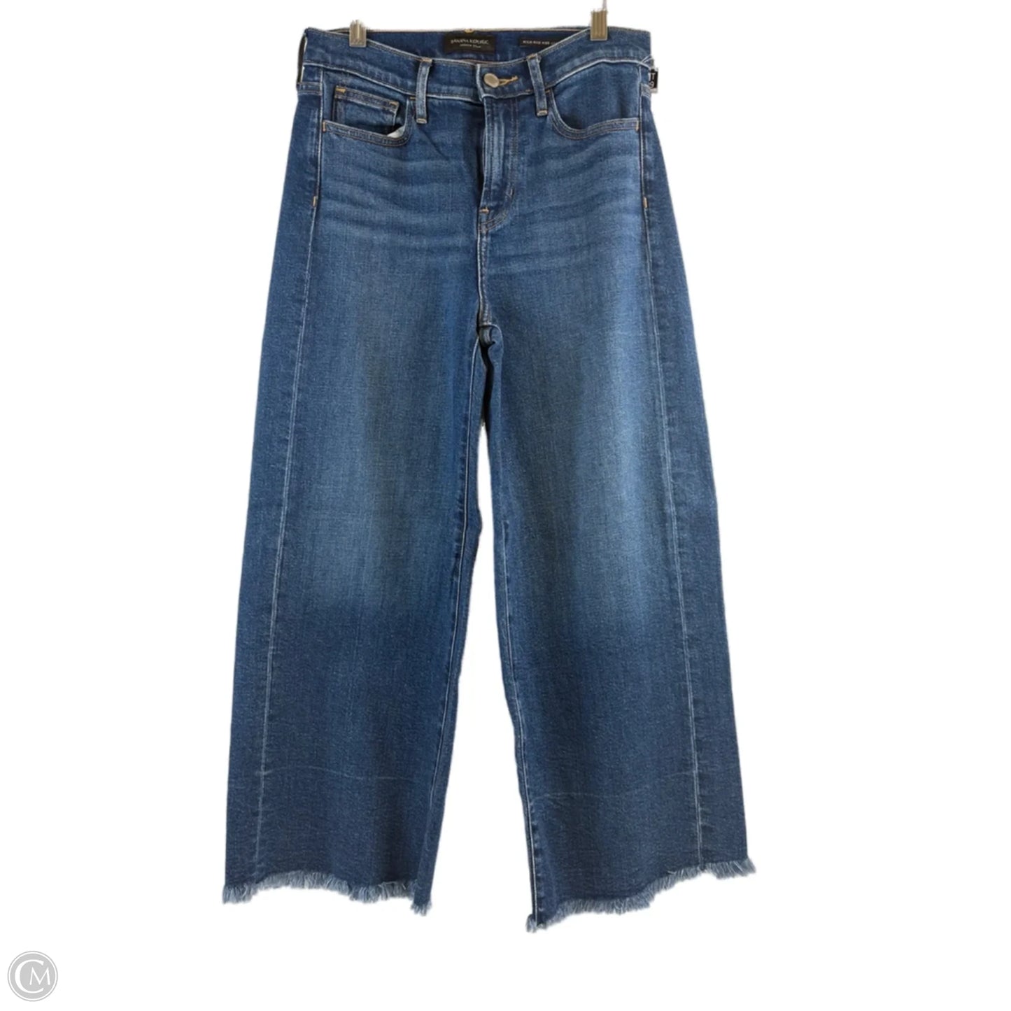 Jeans Wide Leg By Banana Republic In Blue Denim, Size: 4