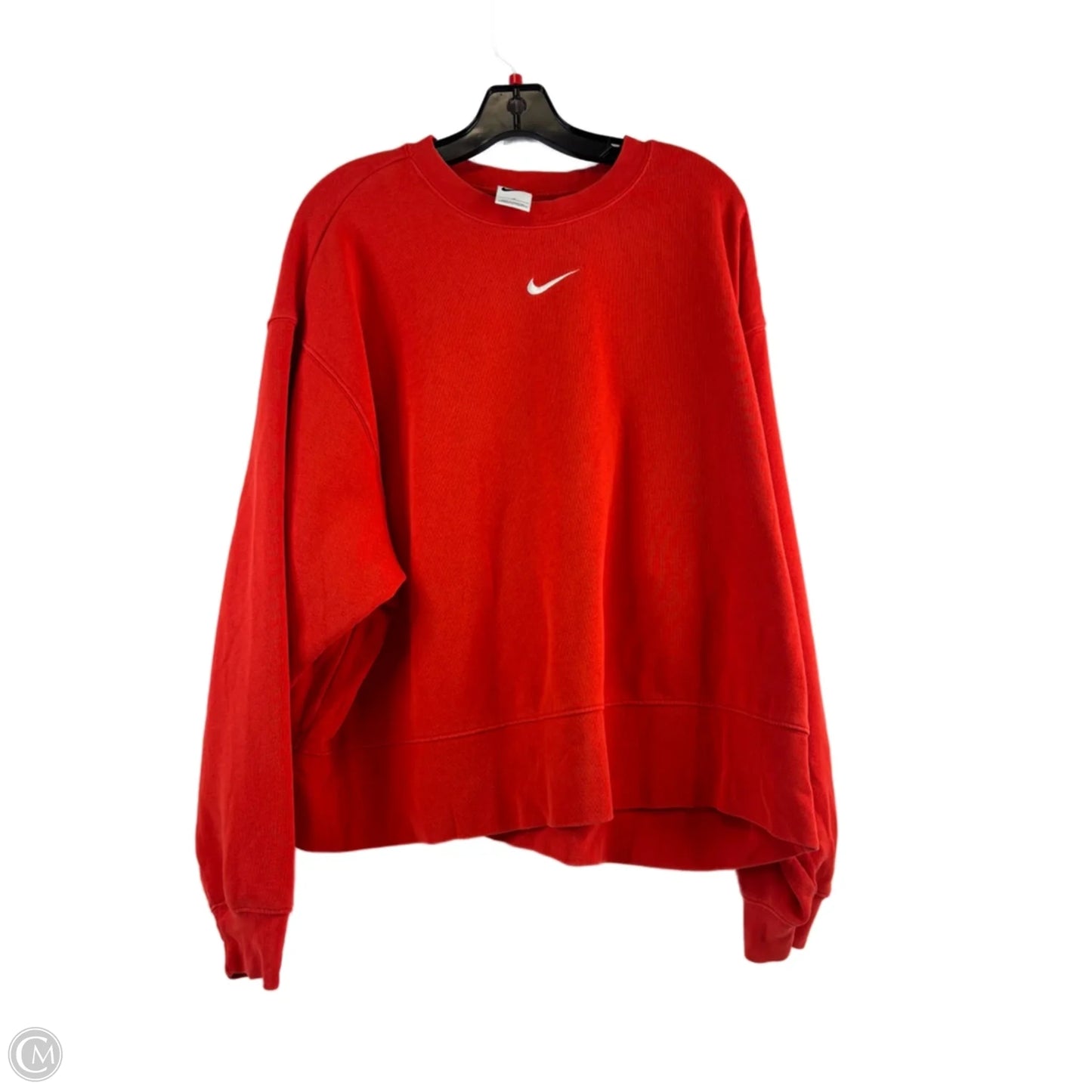 Sweatshirt Crewneck By Nike Apparel In Orange, Size: 1x