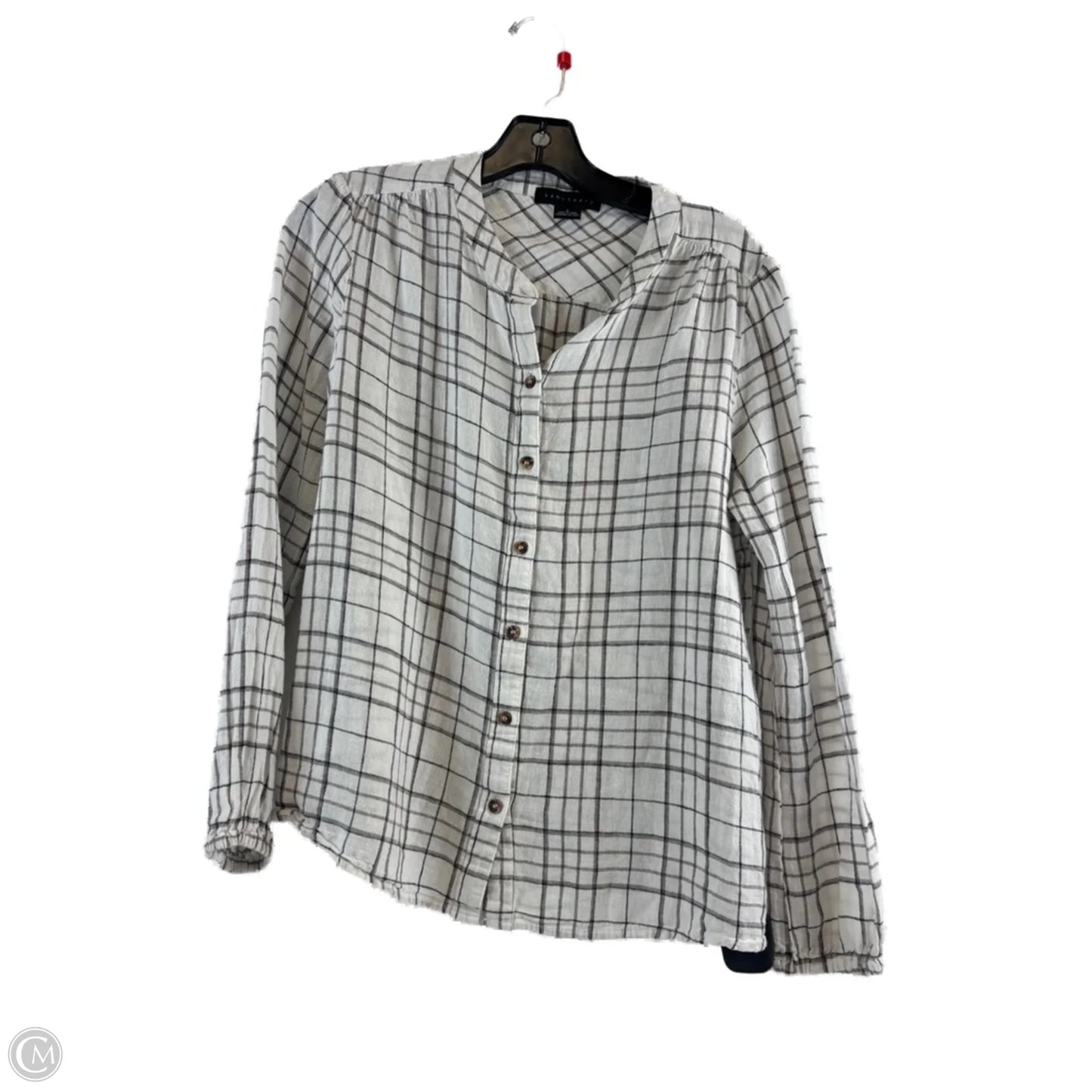 Top Long Sleeve By Sanctuary In Grey & White, Size: S