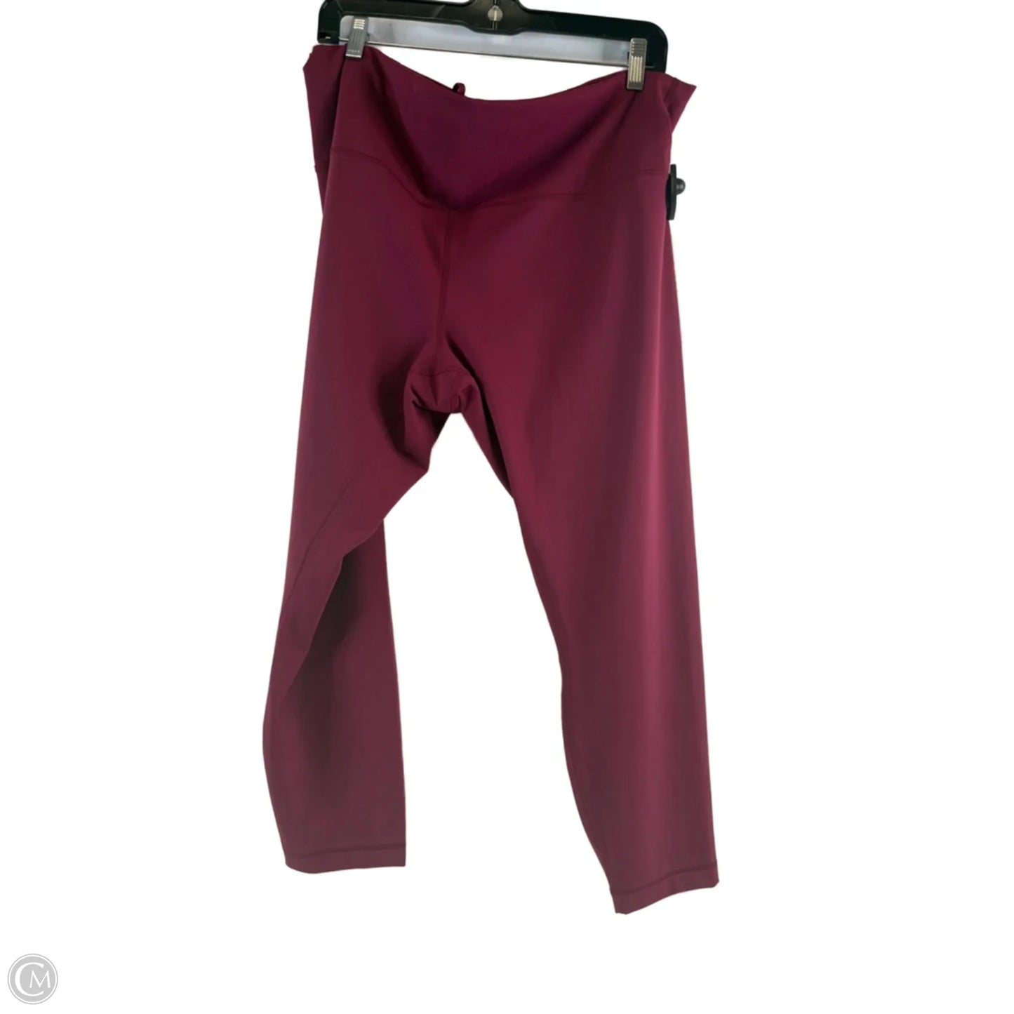 Athletic Leggings Capris By Lululemon In Maroon, Size: 2x
