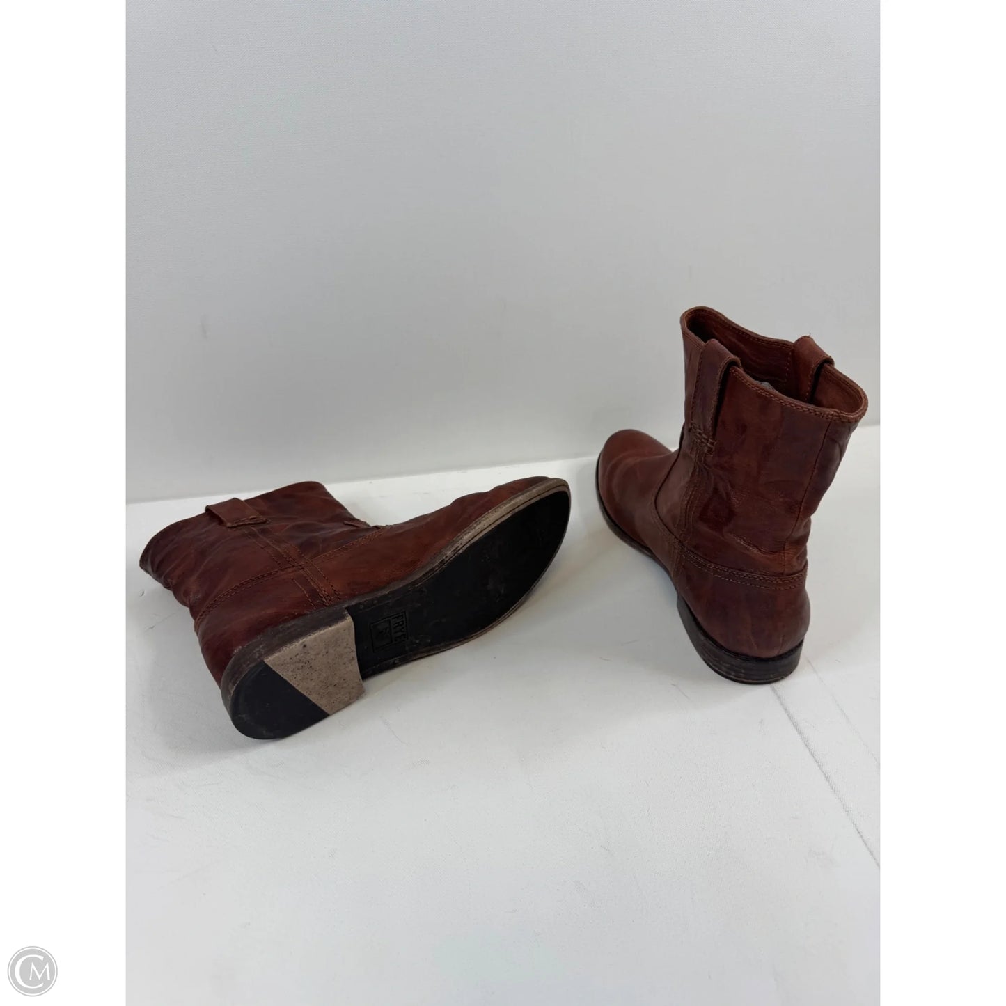 Boots Designer By Frye In Brown, Size: 10
