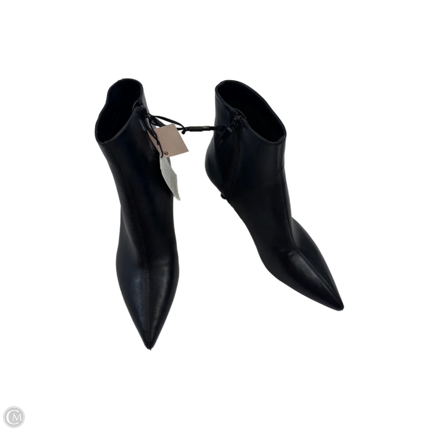 Boots Ankle Heels By Zara In Black, Size: 7.5