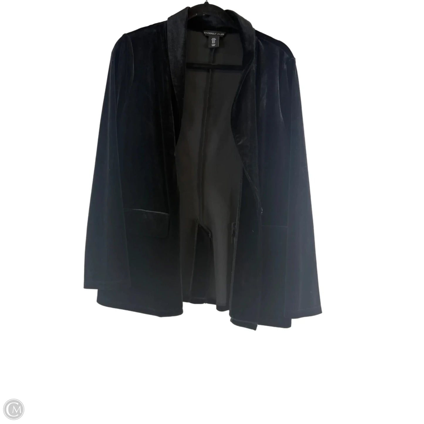 Blazer By Clothes Mentor In Black, Size: M