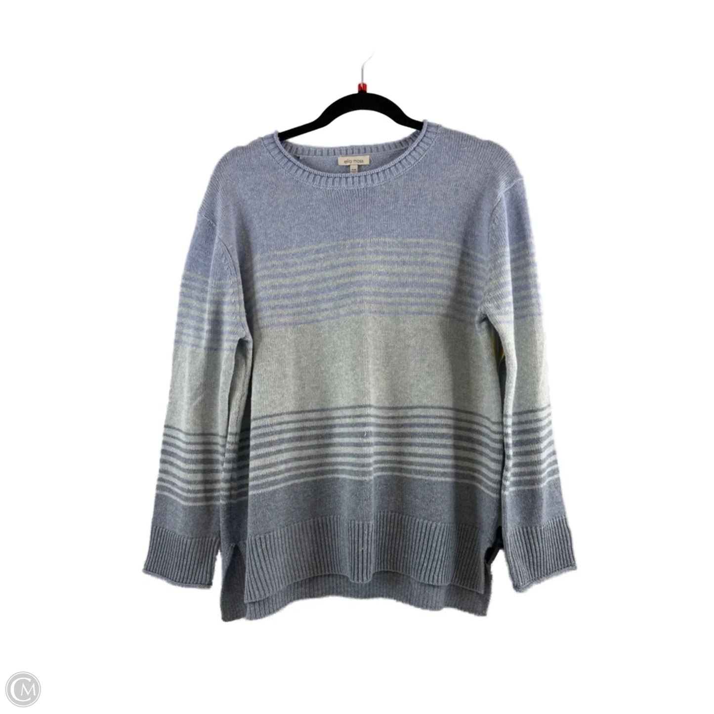 Sweater By Ella Moss In Blue & Green, Size: M