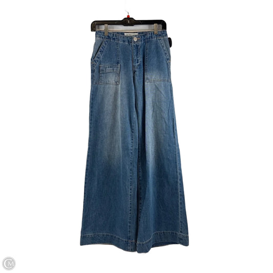 Jeans Wide Leg By Clothes Mentor In Blue Denim, Size: 0