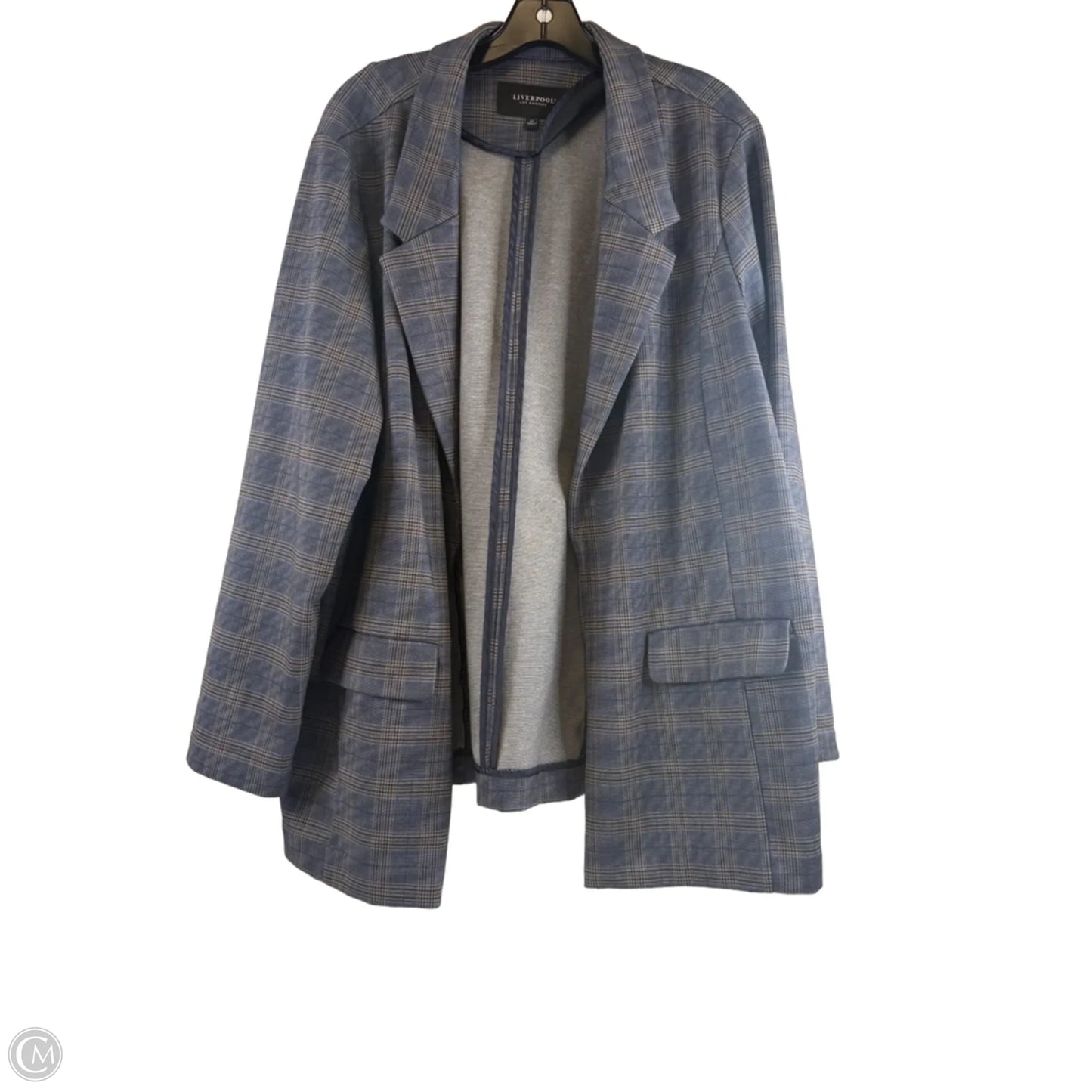 Blazer By Liverpool In Blue & Yellow, Size: 2x