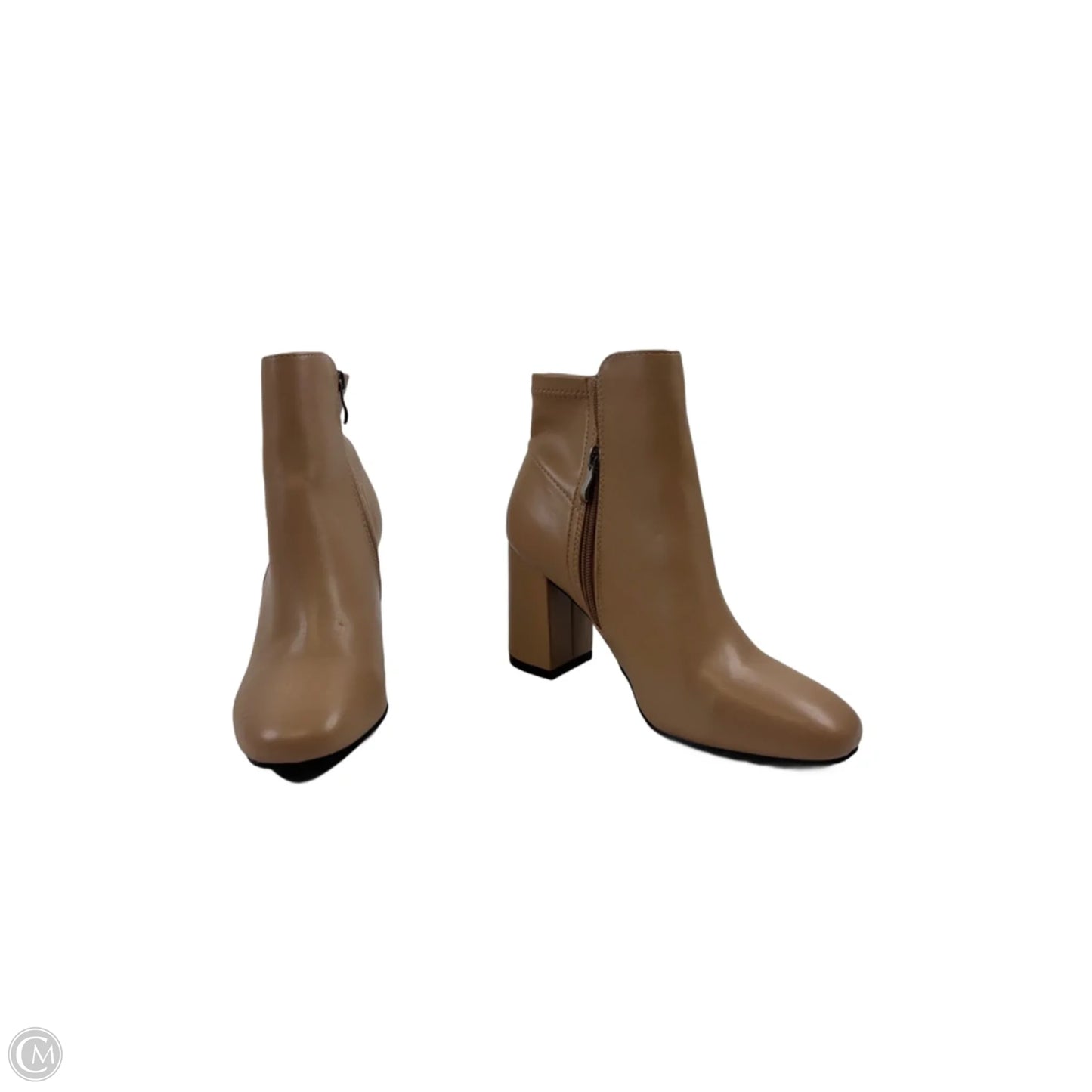 Boots Ankle Heels By Mia In Beige, Size: 8