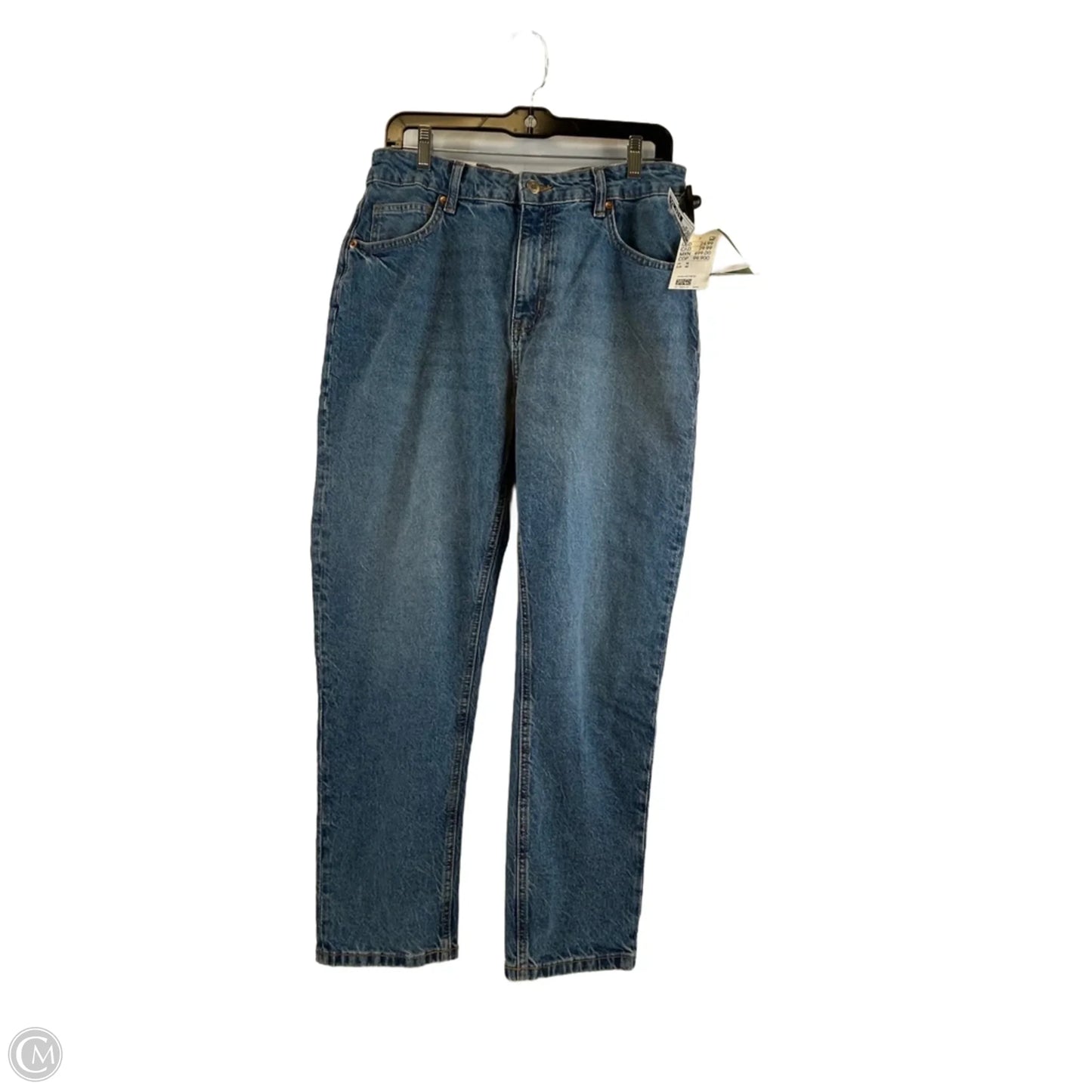 Jeans Straight By H&m In Blue Denim, Size: 10