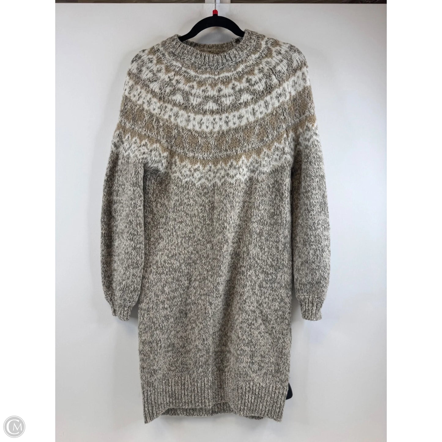 Dress Sweater By Loft In Beige, Size: M