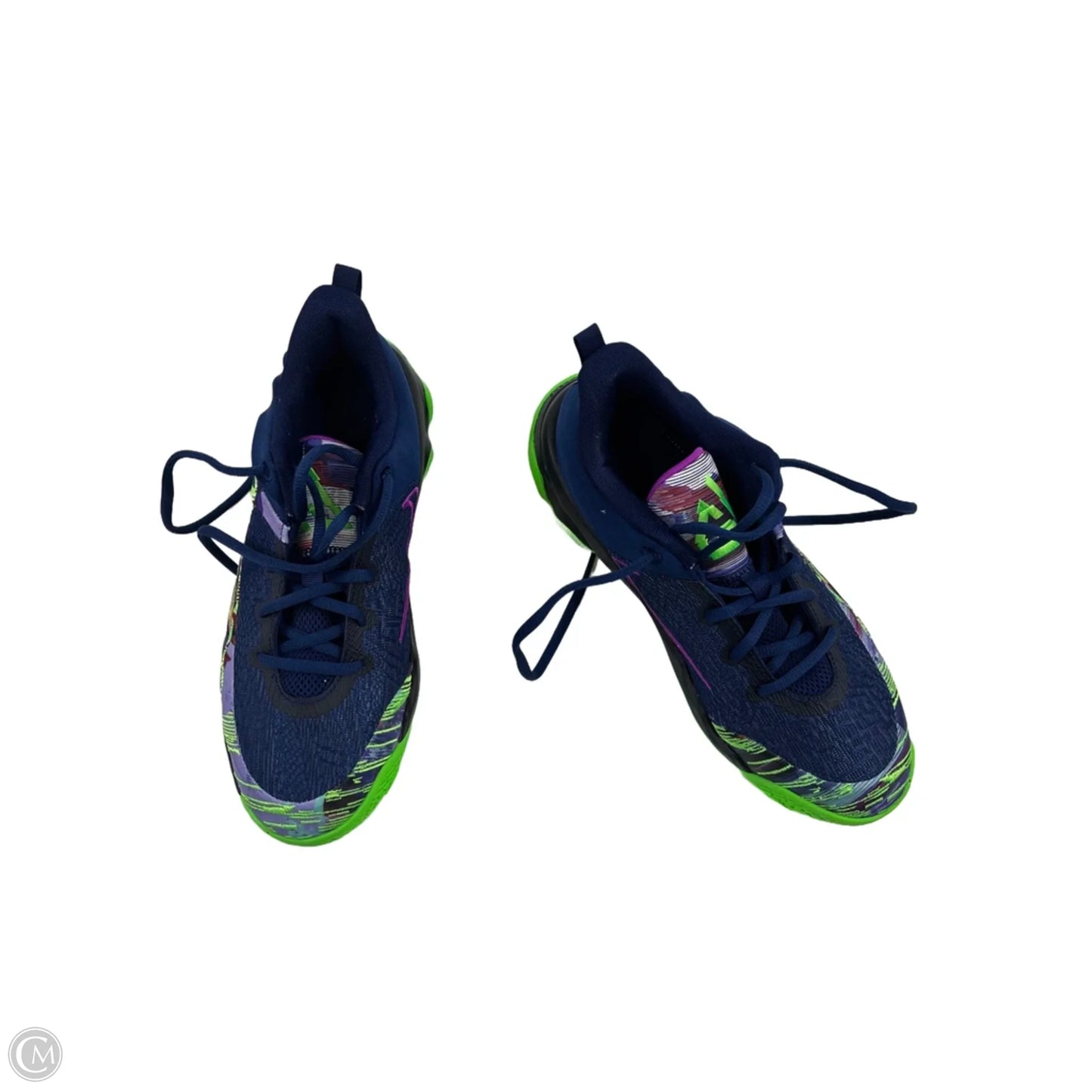 Shoes Athletic By Nike Apparel In Blue & Green, Size: 8.5