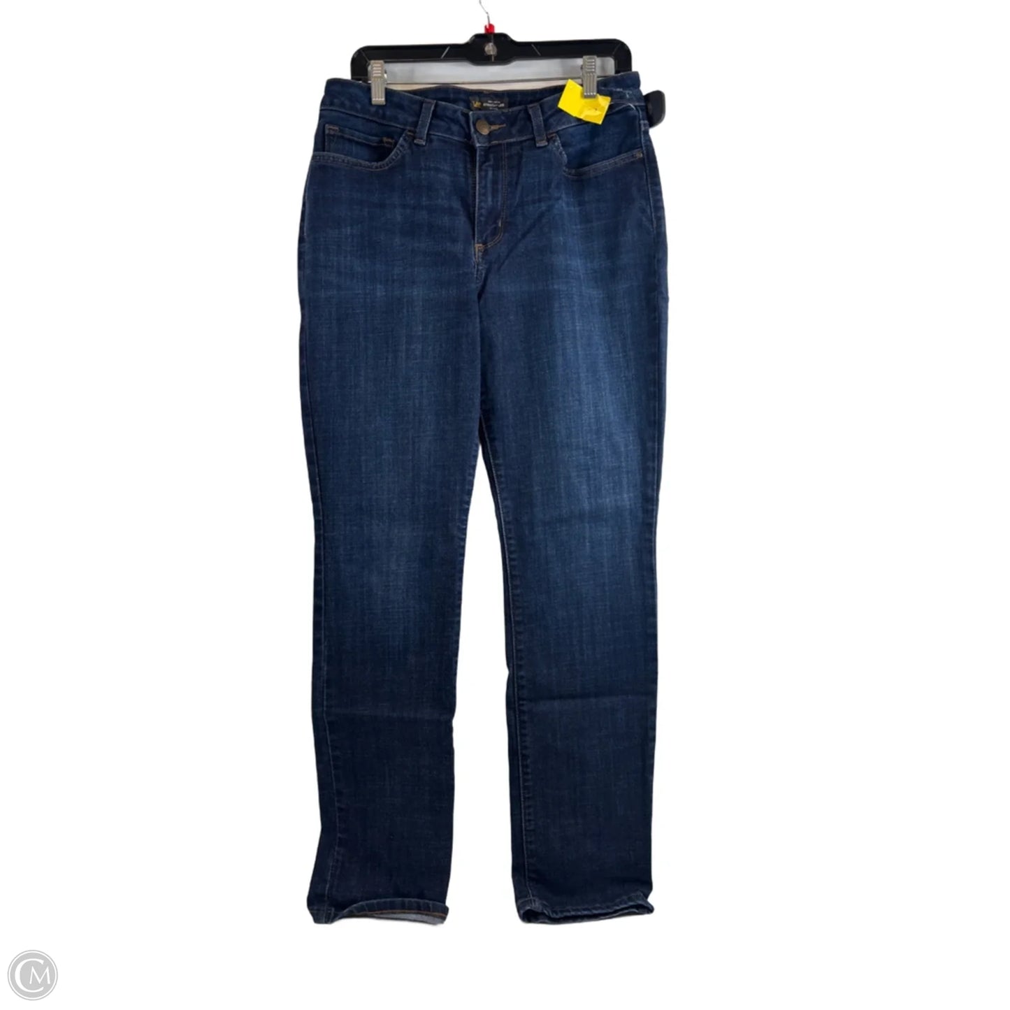 Jeans Straight By Lee In Blue Denim, Size: 14l