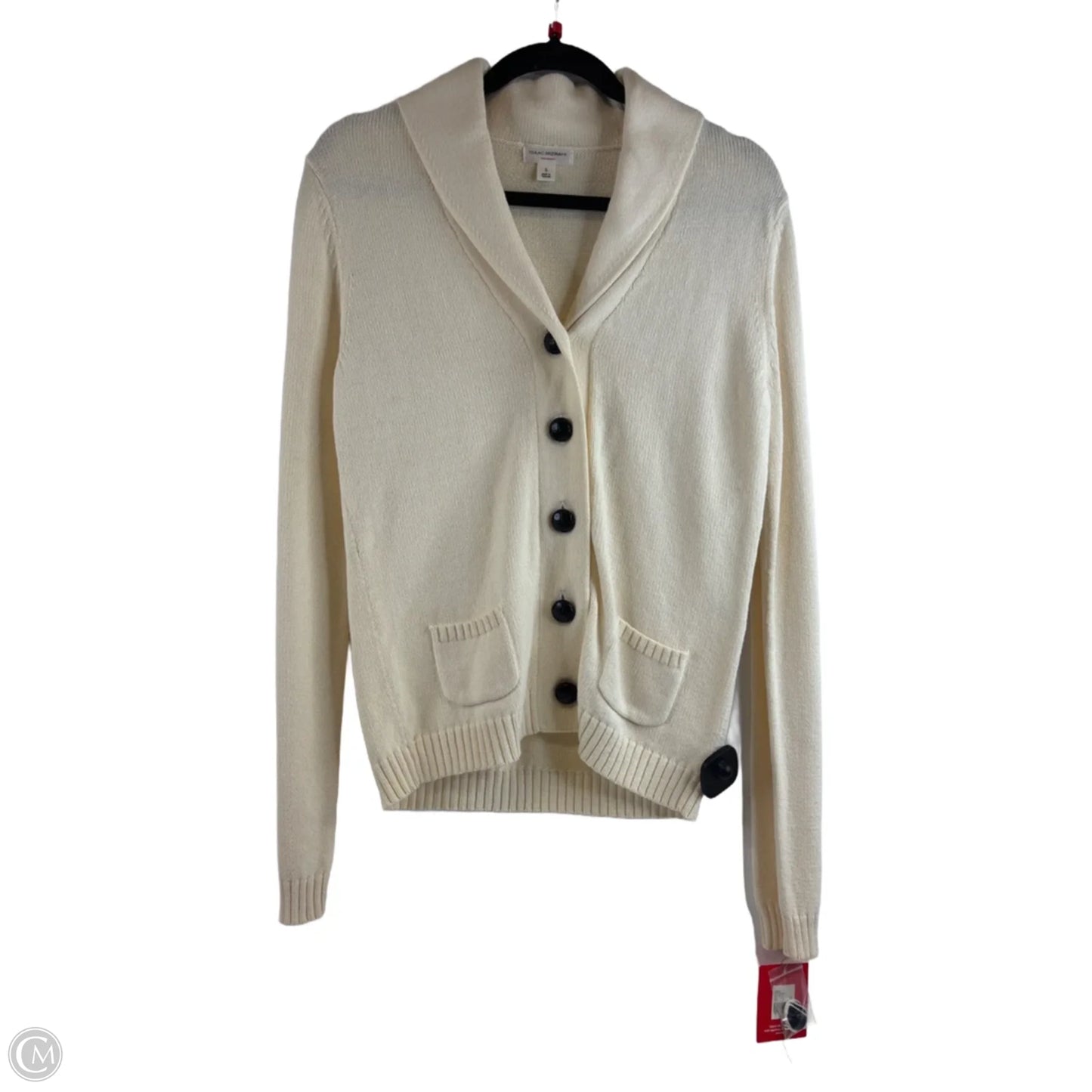 Sweater Cardigan By Isaac Mizrahi Target In Cream, Size: S