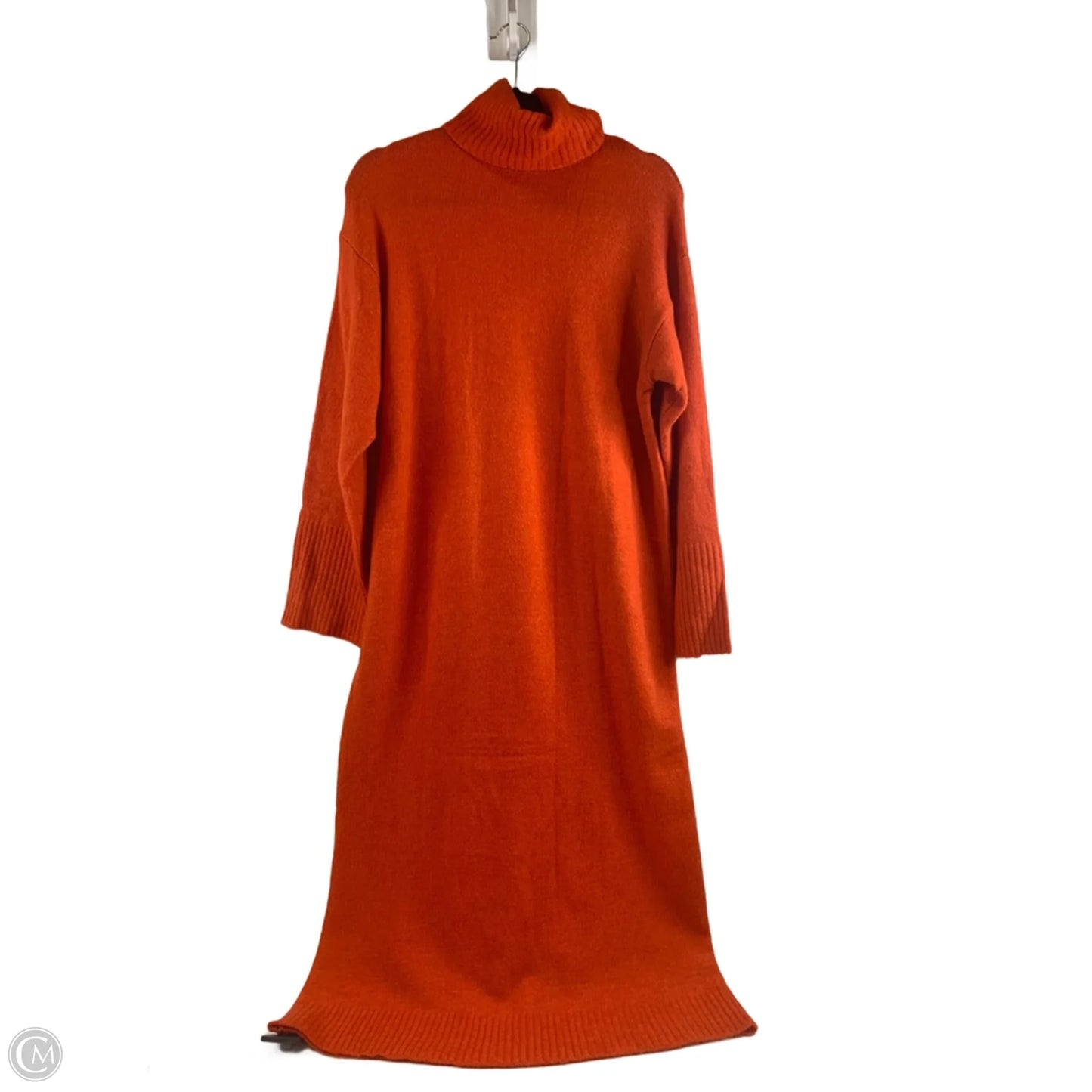 Dress Sweater By Zara In Orange, Size: S