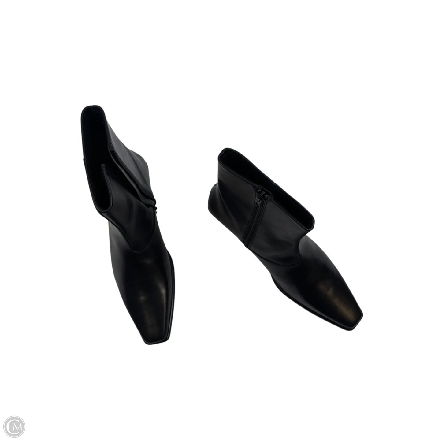 Boots Ankle Heels By Clothes Mentor In Black, Size: 7