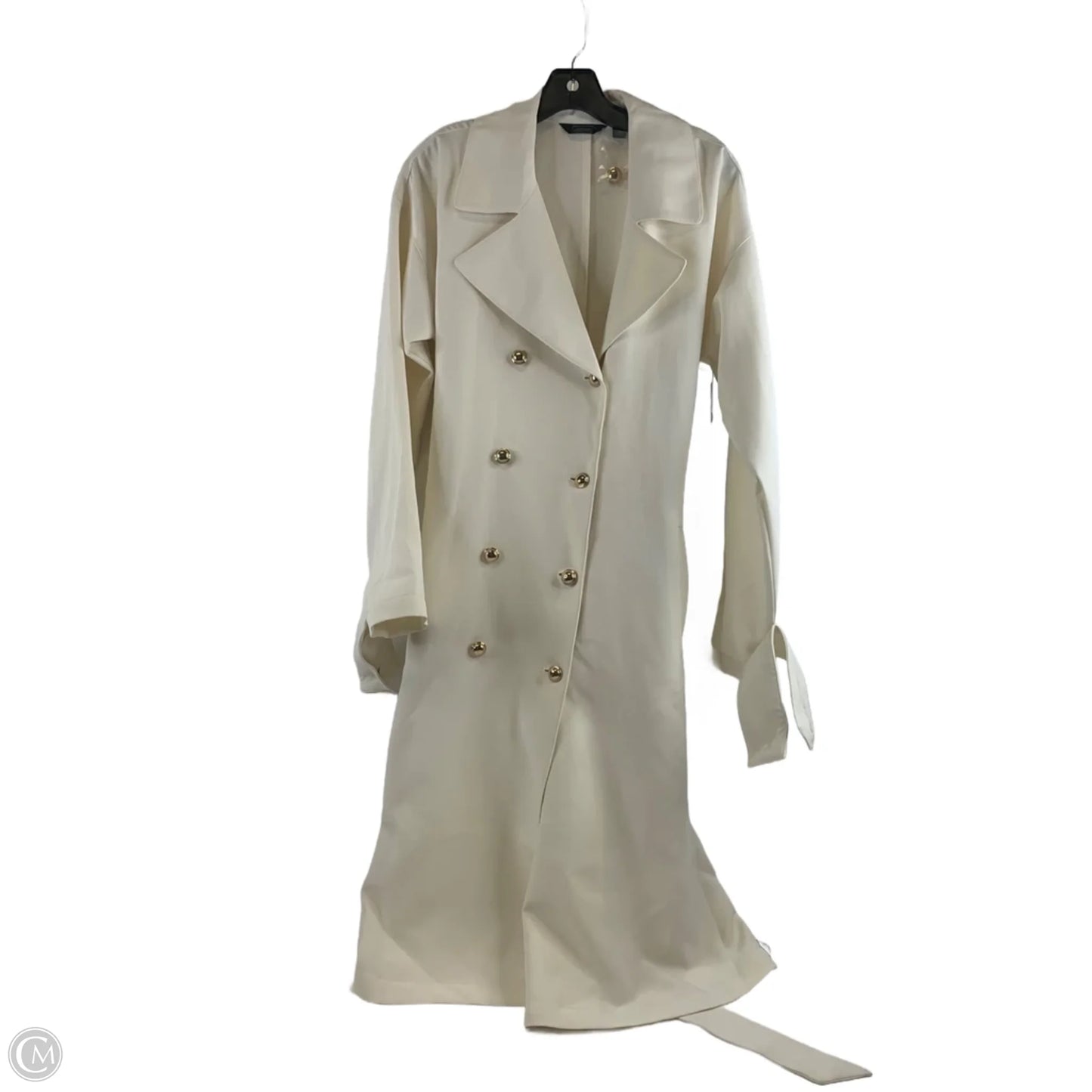 Coat Trench Coat By G By Giuliana In White, Size: M