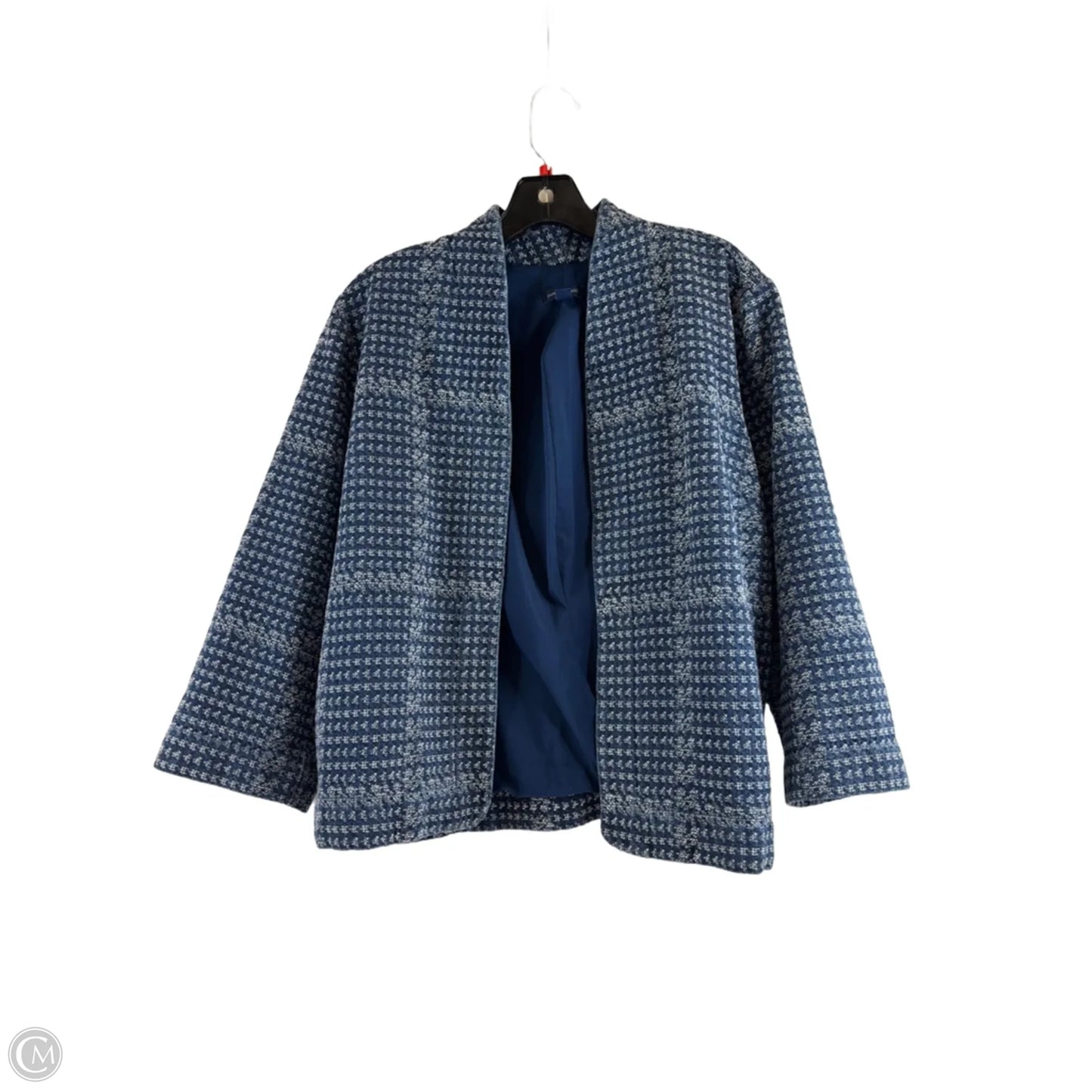 Blazer By Pure Jill In Blue & White, Size: M