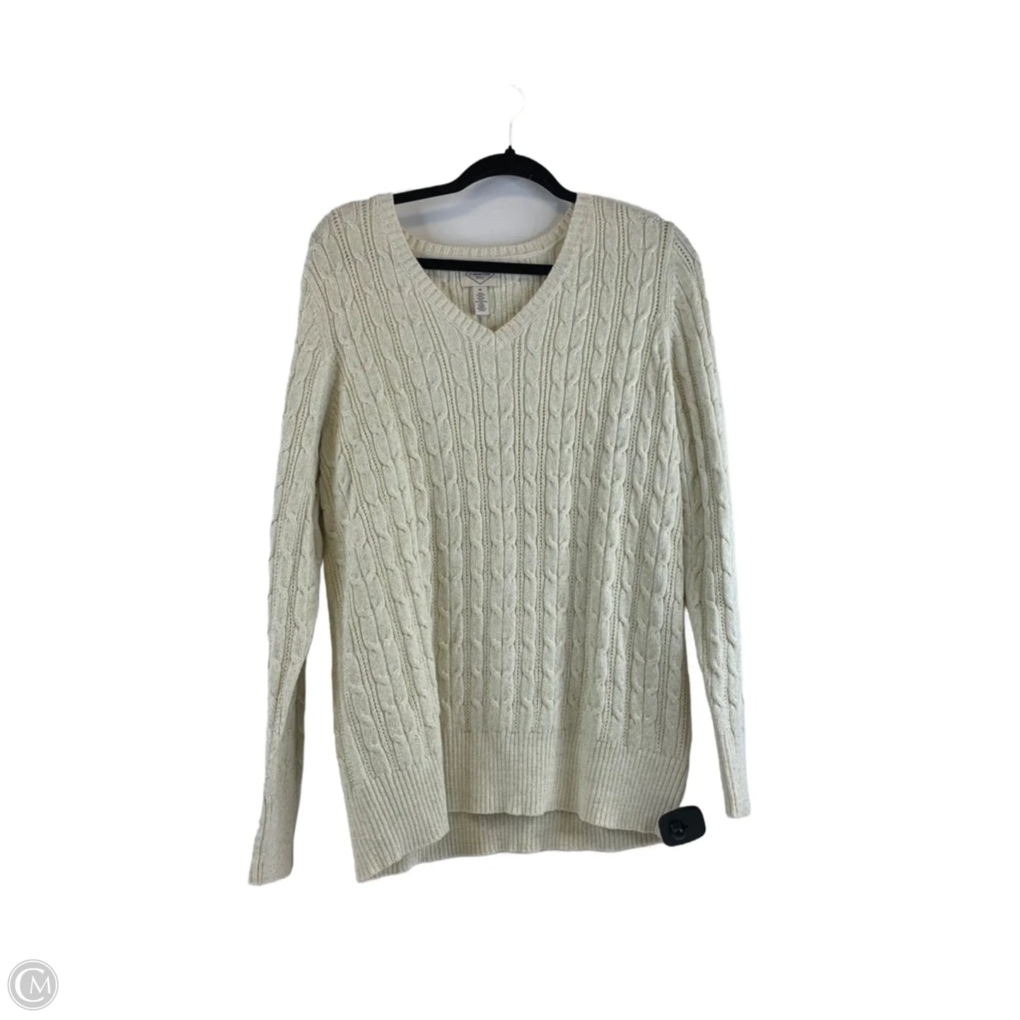 Sweater By St Johns Bay In Ivory, Size: 1x