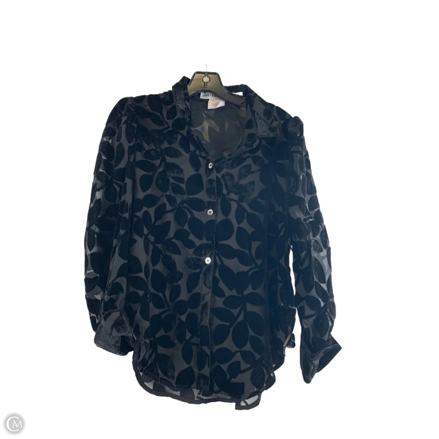 Top Long Sleeve By Gretchen Scott In Black, Size: Xs