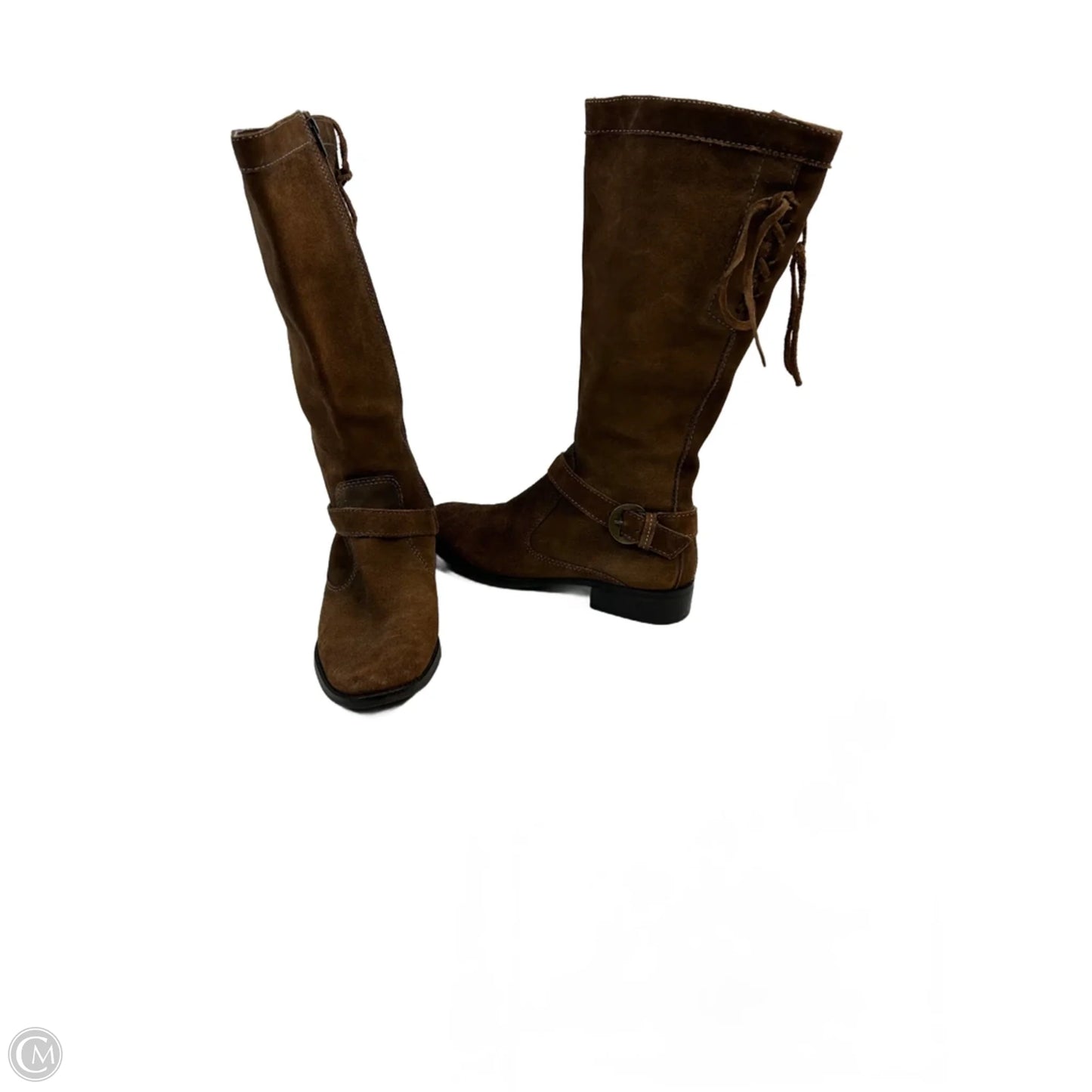 Boots Mid-calf Heels By Coconuts In Brown, Size: 7.5