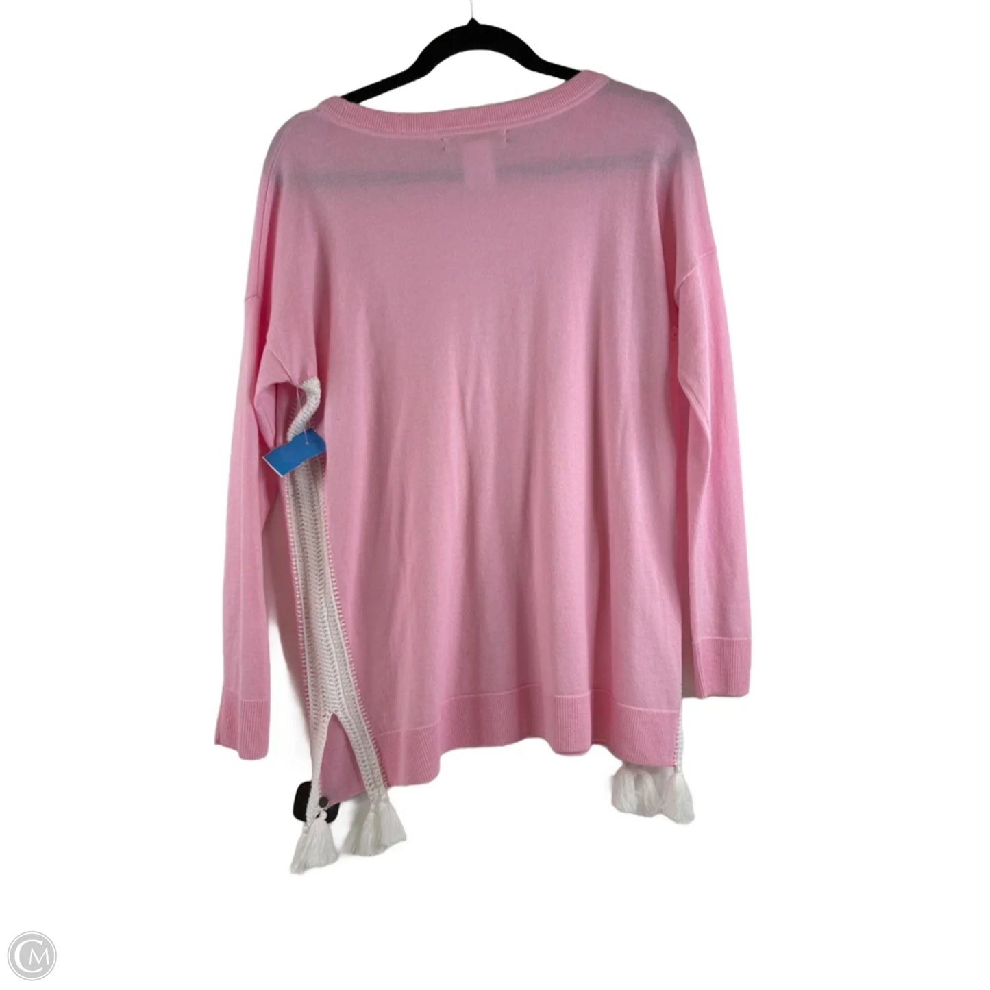 Sweater Designer By Lilly Pulitzer In Pink & White, Size: Xs