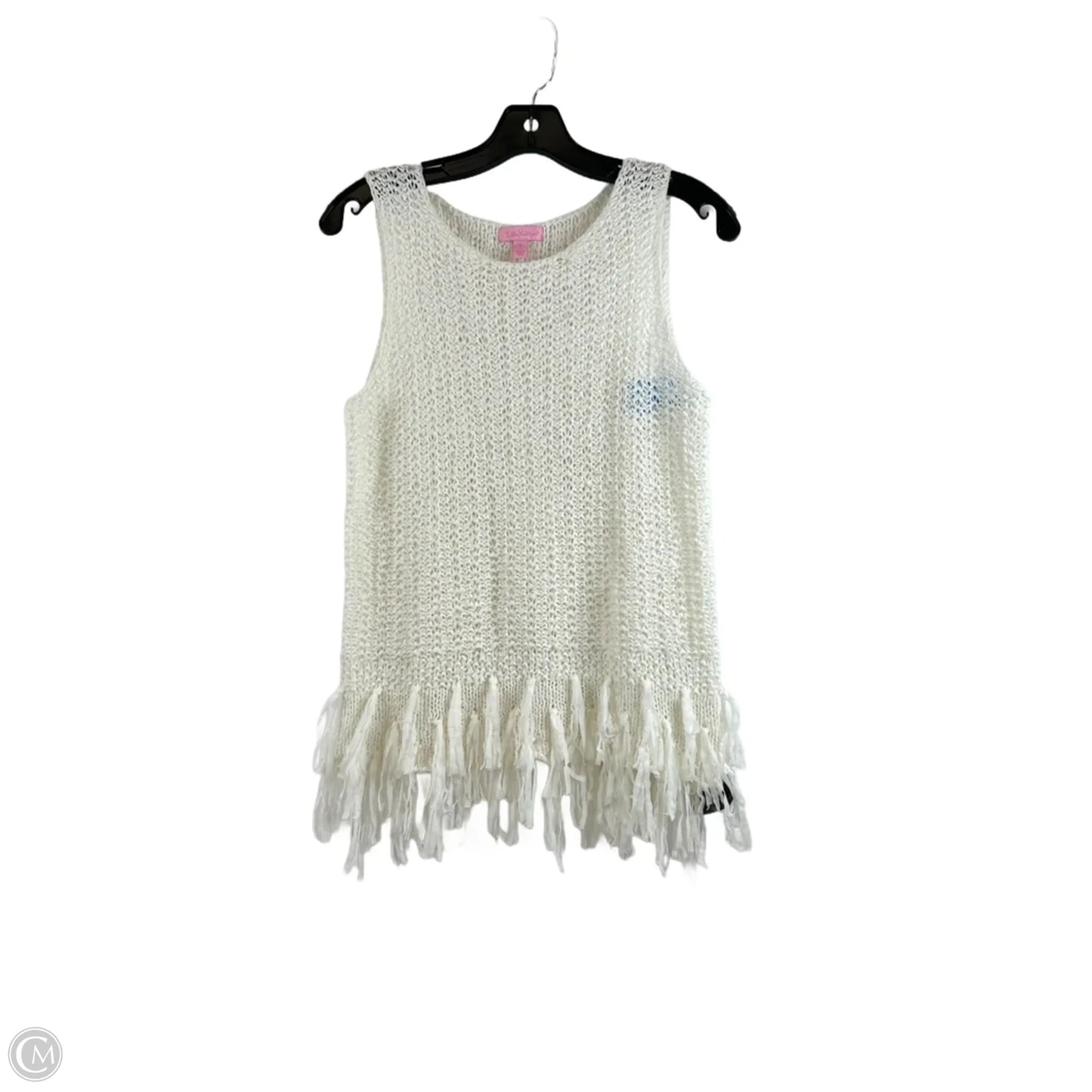Top Sleeveless Designer By Lilly Pulitzer In White, Size: S