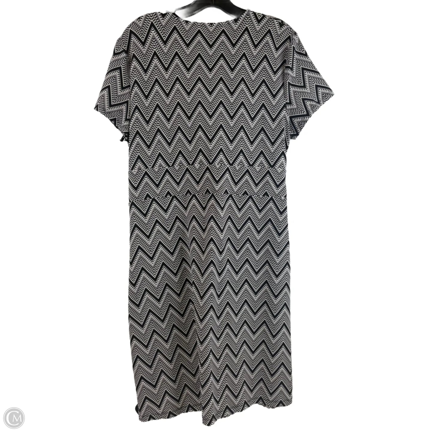 Dress Casual Midi By Talbots In Black & White, Size: Xl