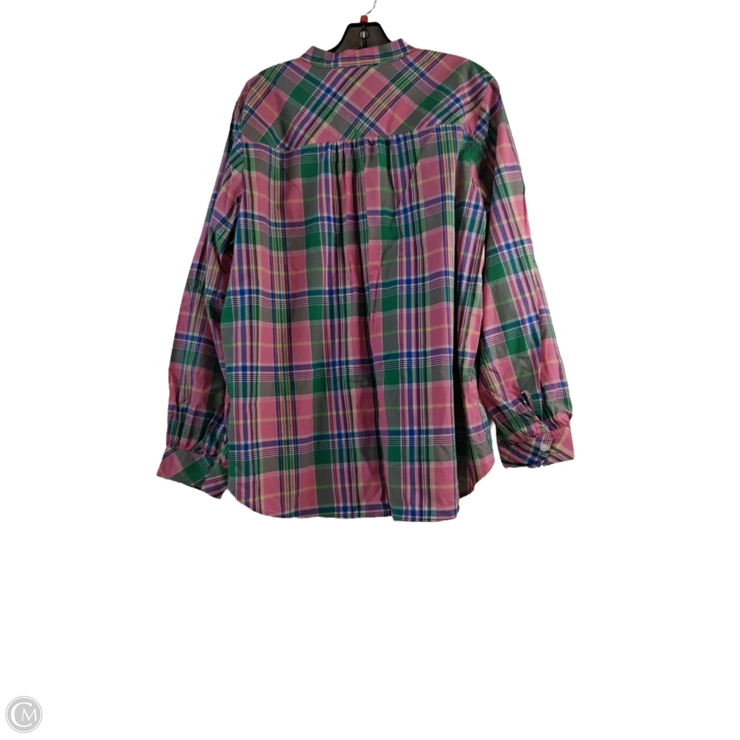 Top Long Sleeve By Tommy Hilfiger In Pink & Purple, Size: Xl