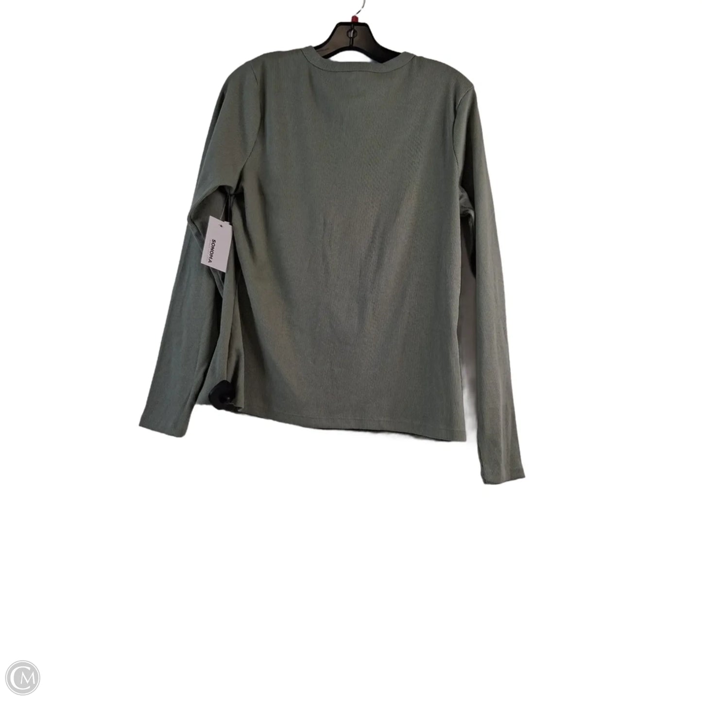Top Long Sleeve By Sonoma In Green, Size: L