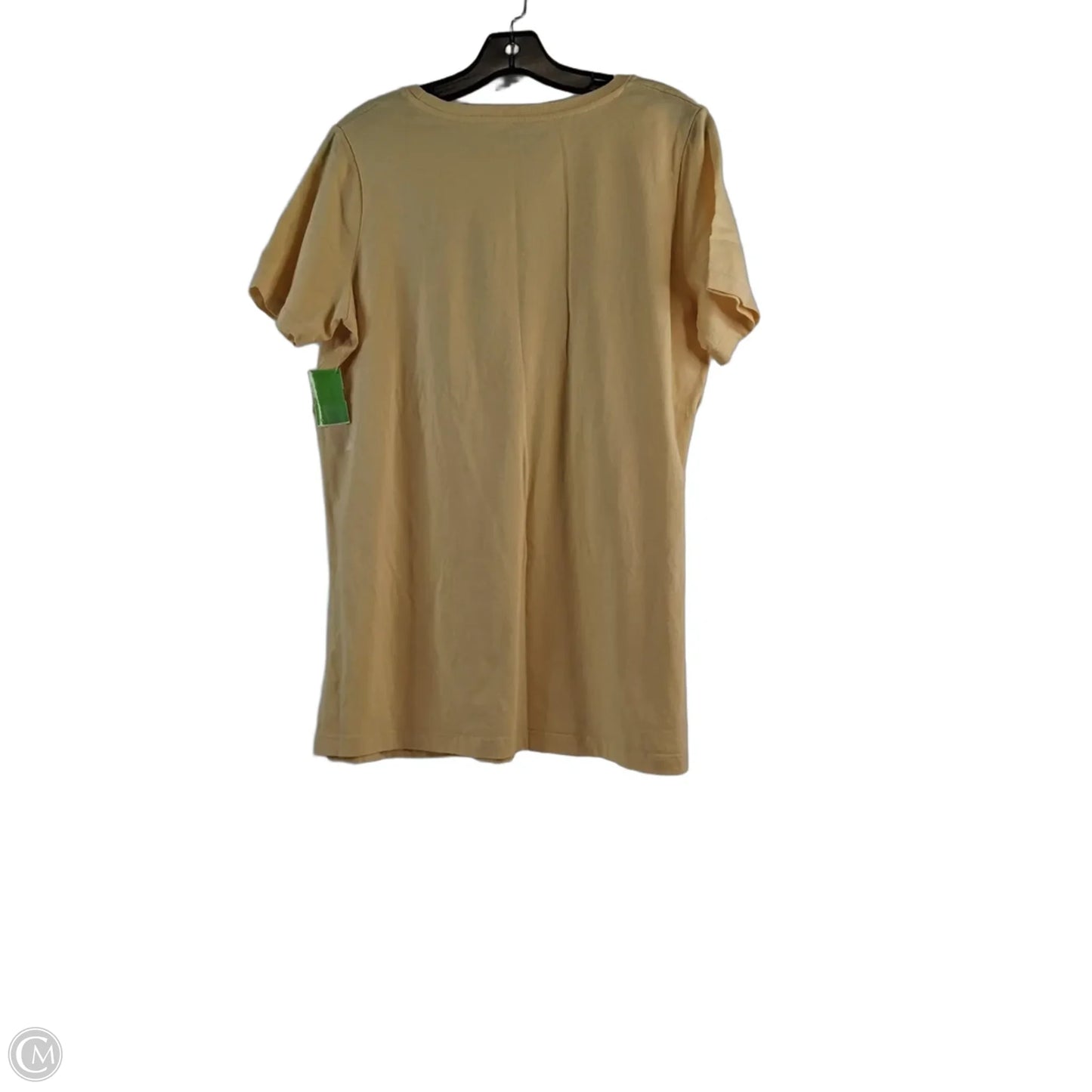 Top Short Sleeve By Woman Within In Yellow, Size: Xl