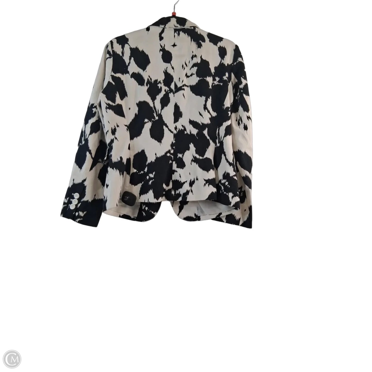 Blazer Designer By Sandro In Black & White, Size: M
