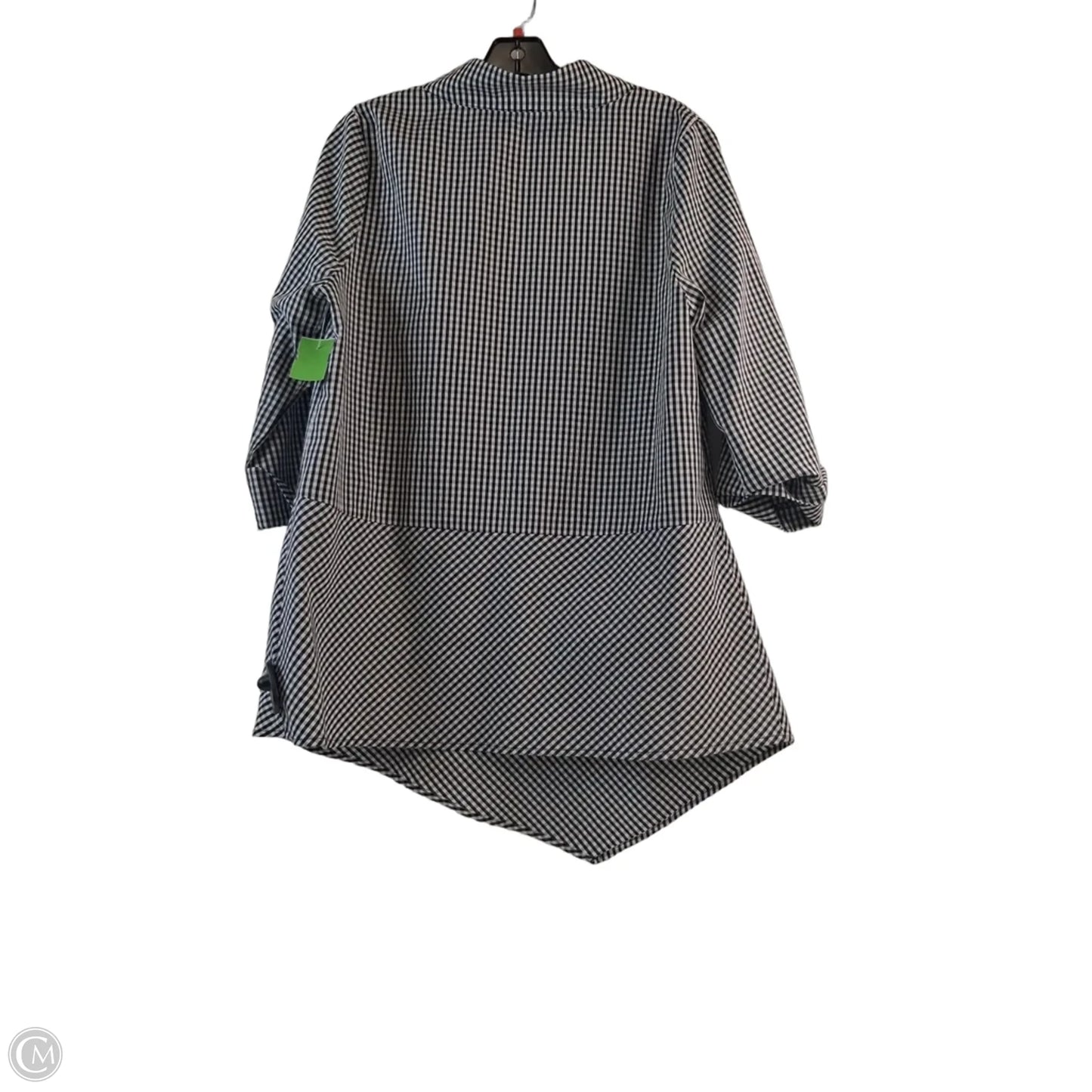 Tunic Long Sleeve By Ic By Connie K In Black & White, Size: M
