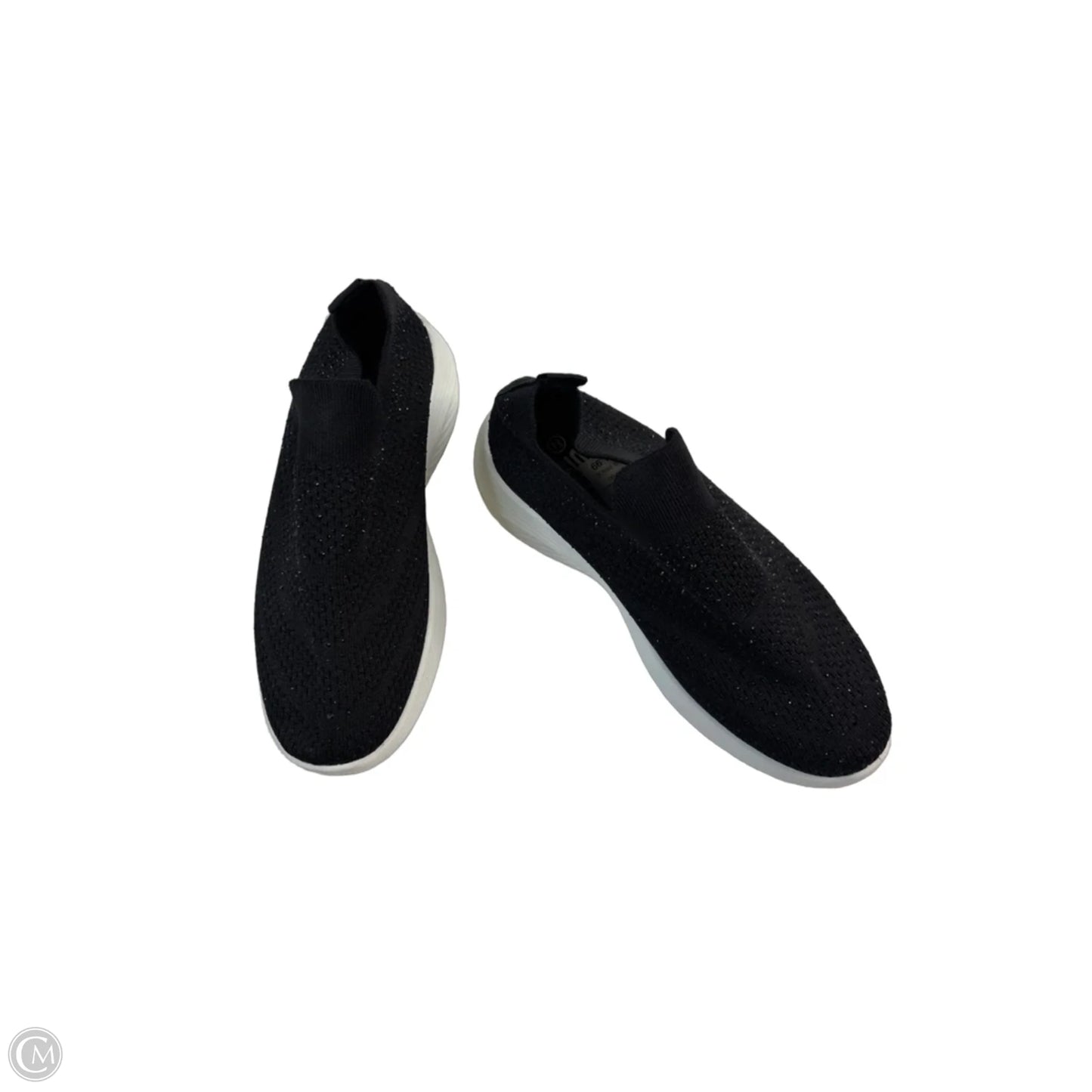 Shoes Sneakers By Clothes Mentor In Black & White, Size: 7.5