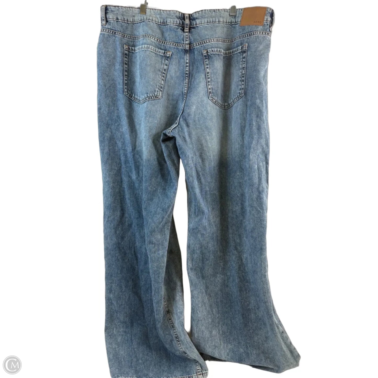 Jeans Wide Leg By Aeropostale In Blue Denim, Size: 16