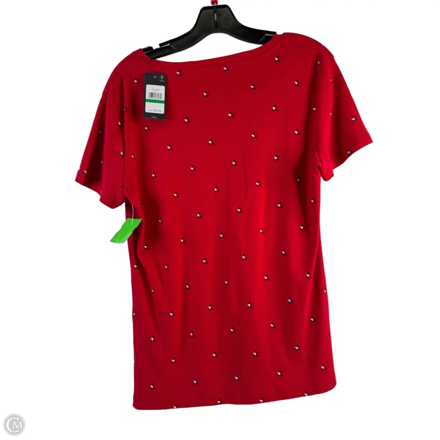 Top Short Sleeve Basic By Tommy Hilfiger In Red, Size: L