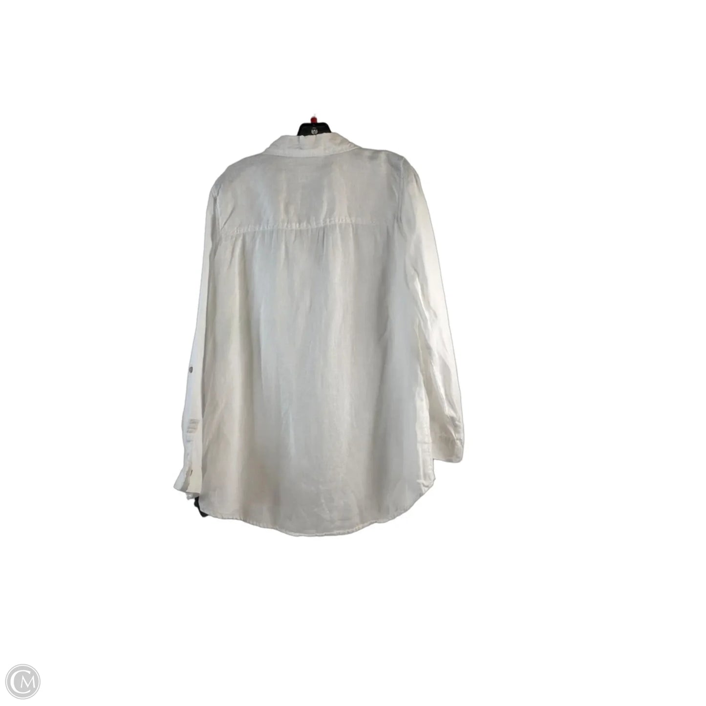 Top Long Sleeve By Sigrid Olsen In White, Size: L