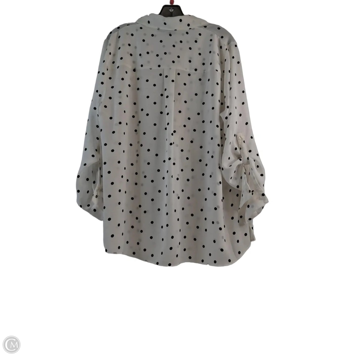 Top 3/4 Sleeve By Lane Bryant In Black & White, Size: Xl
