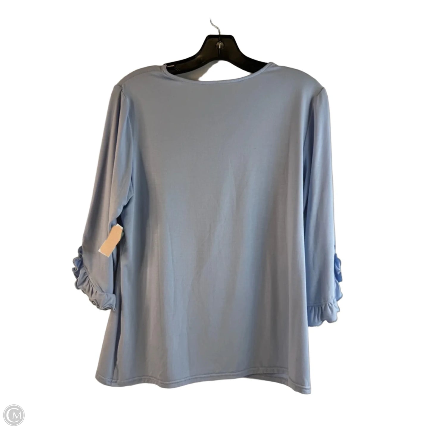 Top 3/4 Sleeve By Clothes Mentor In Blue, Size: M