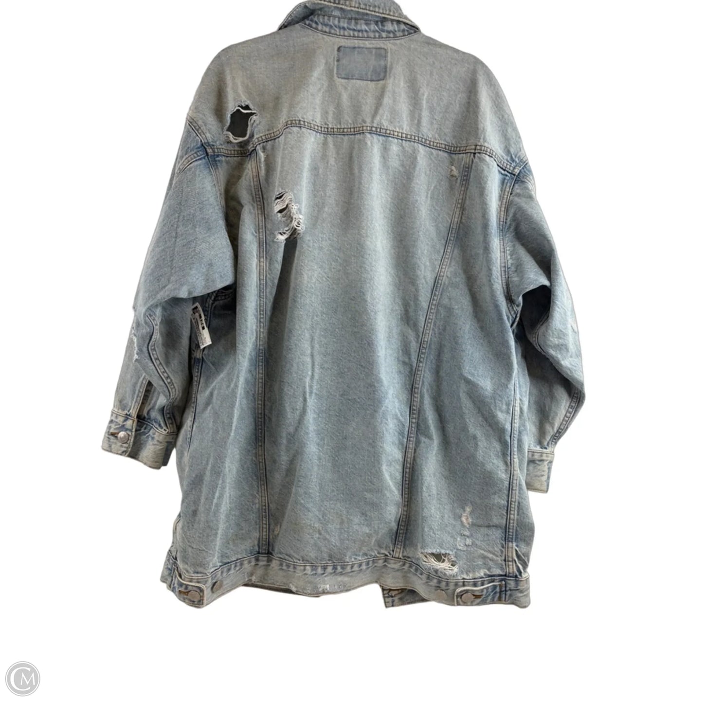 Jacket Denim By American Eagle In Blue Denim, Size: M