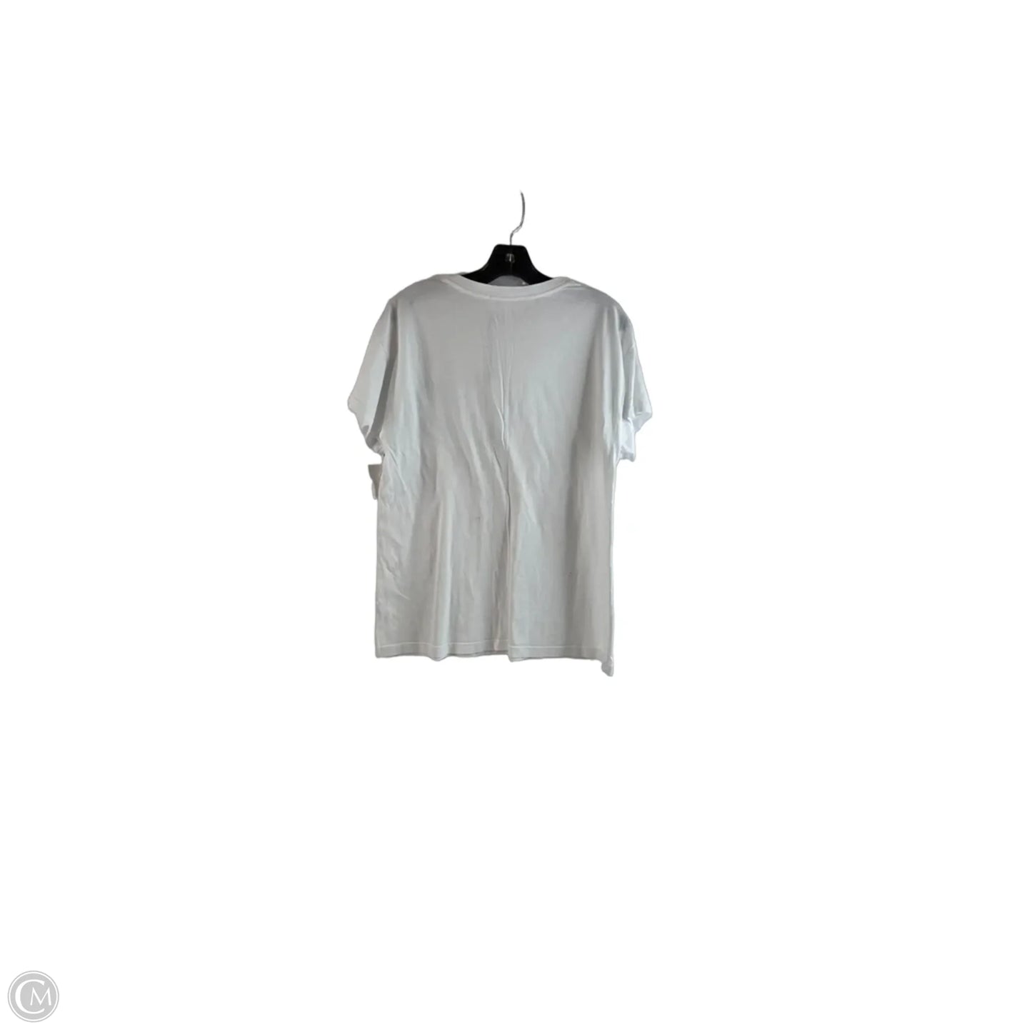 Top Short Sleeve By Self Contrast In White, Size: Xs