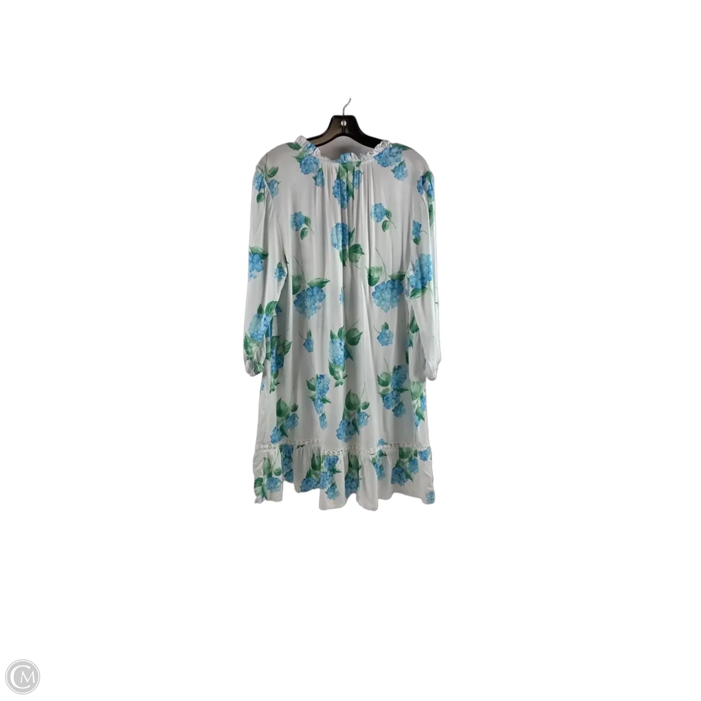 Dress Casual Short By Crown And Ivy In Blue & White, Size: Xlp