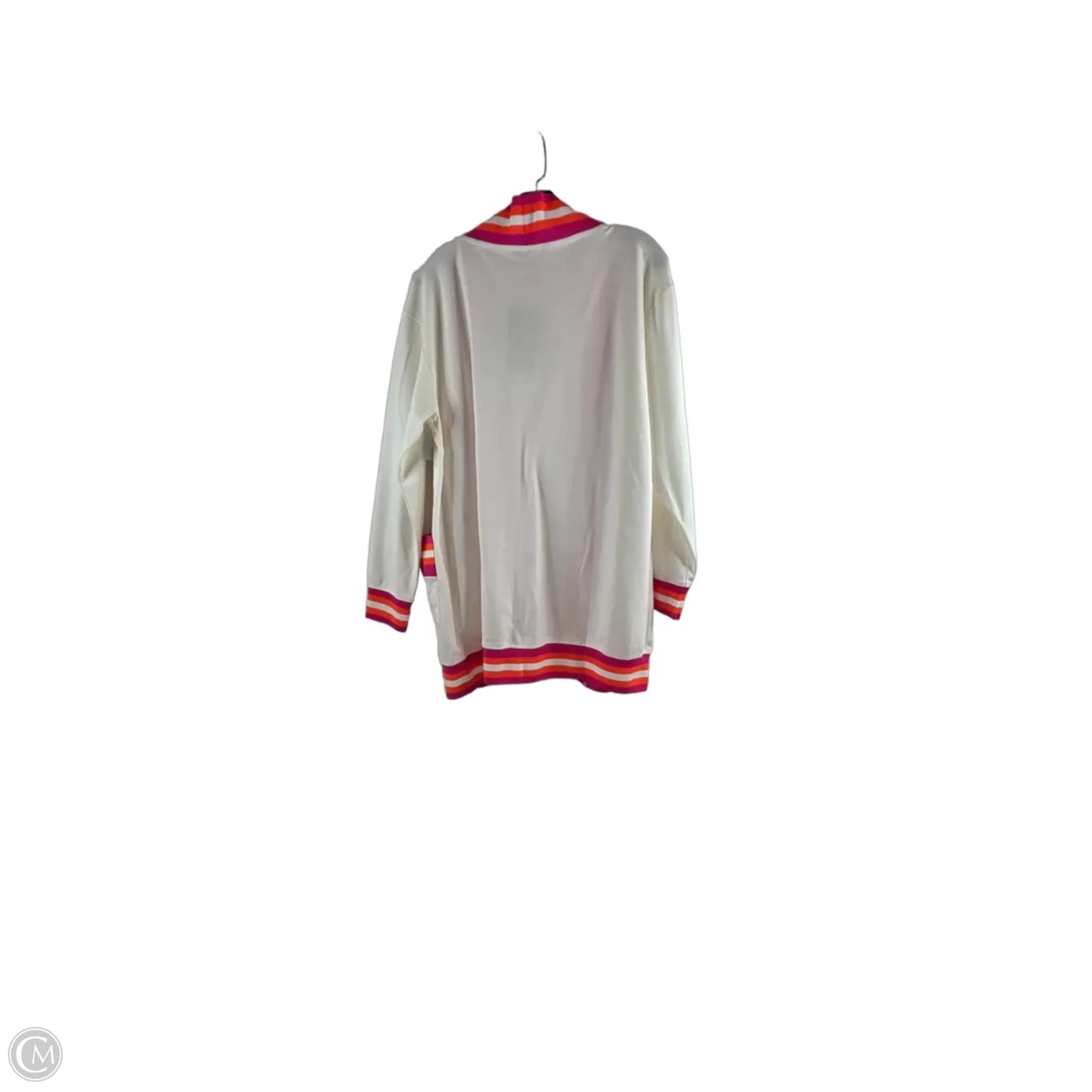 Cardigan By Haute Shore In Pink & White, Size: Osfm