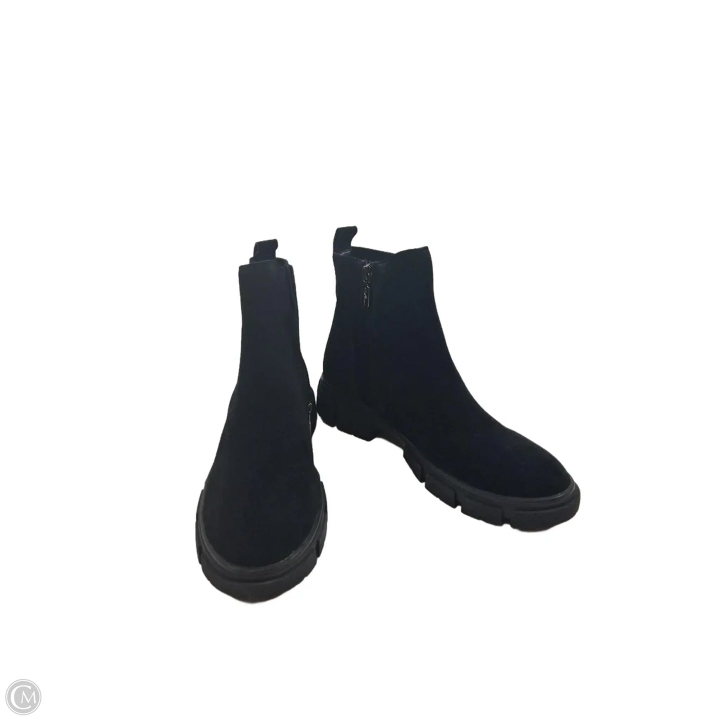 Boots Ankle Heels By Aqua In Black, Size: 10.5